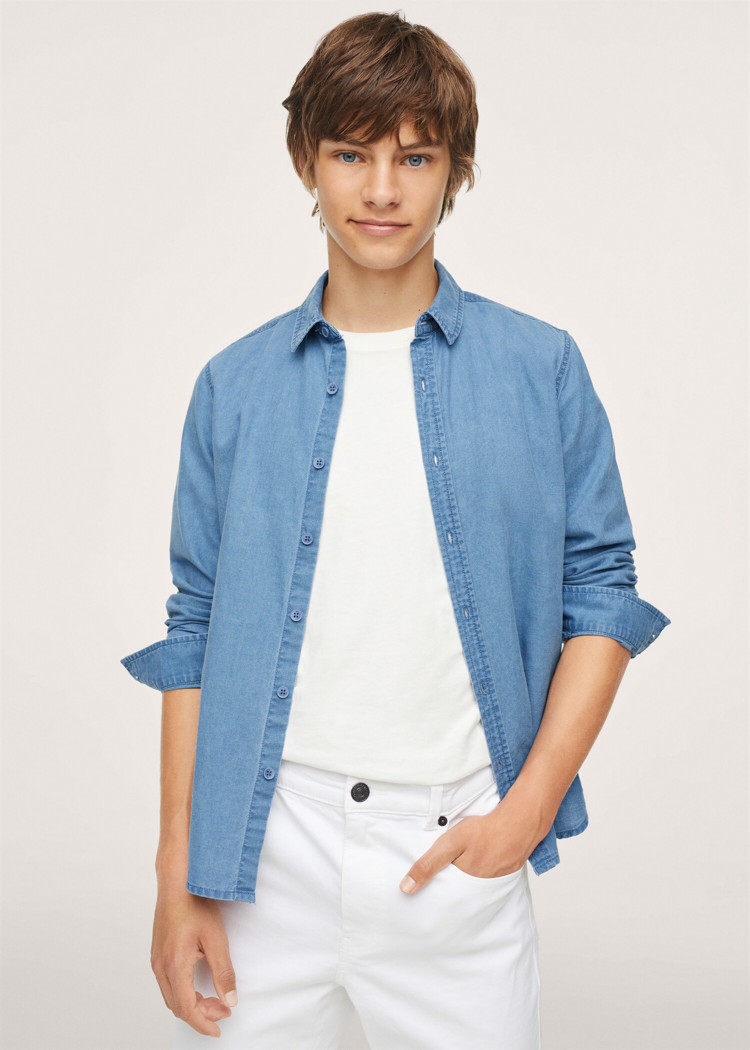 Cotton denim shirt - Medium plane