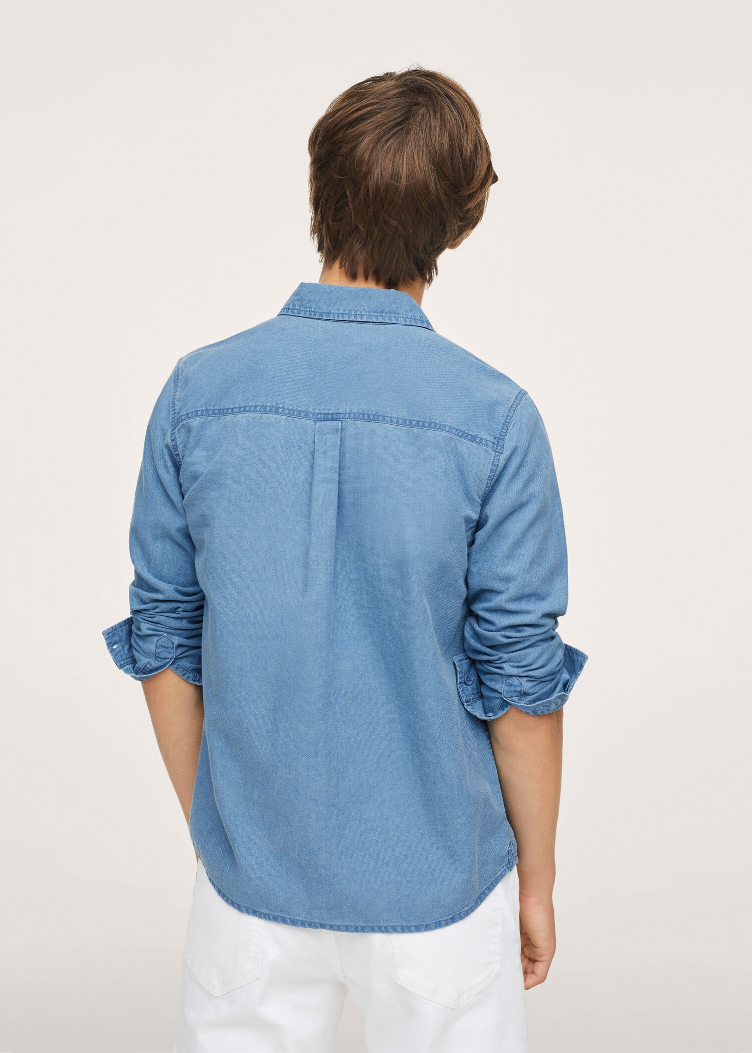 Cotton denim shirt - Details of the article 2