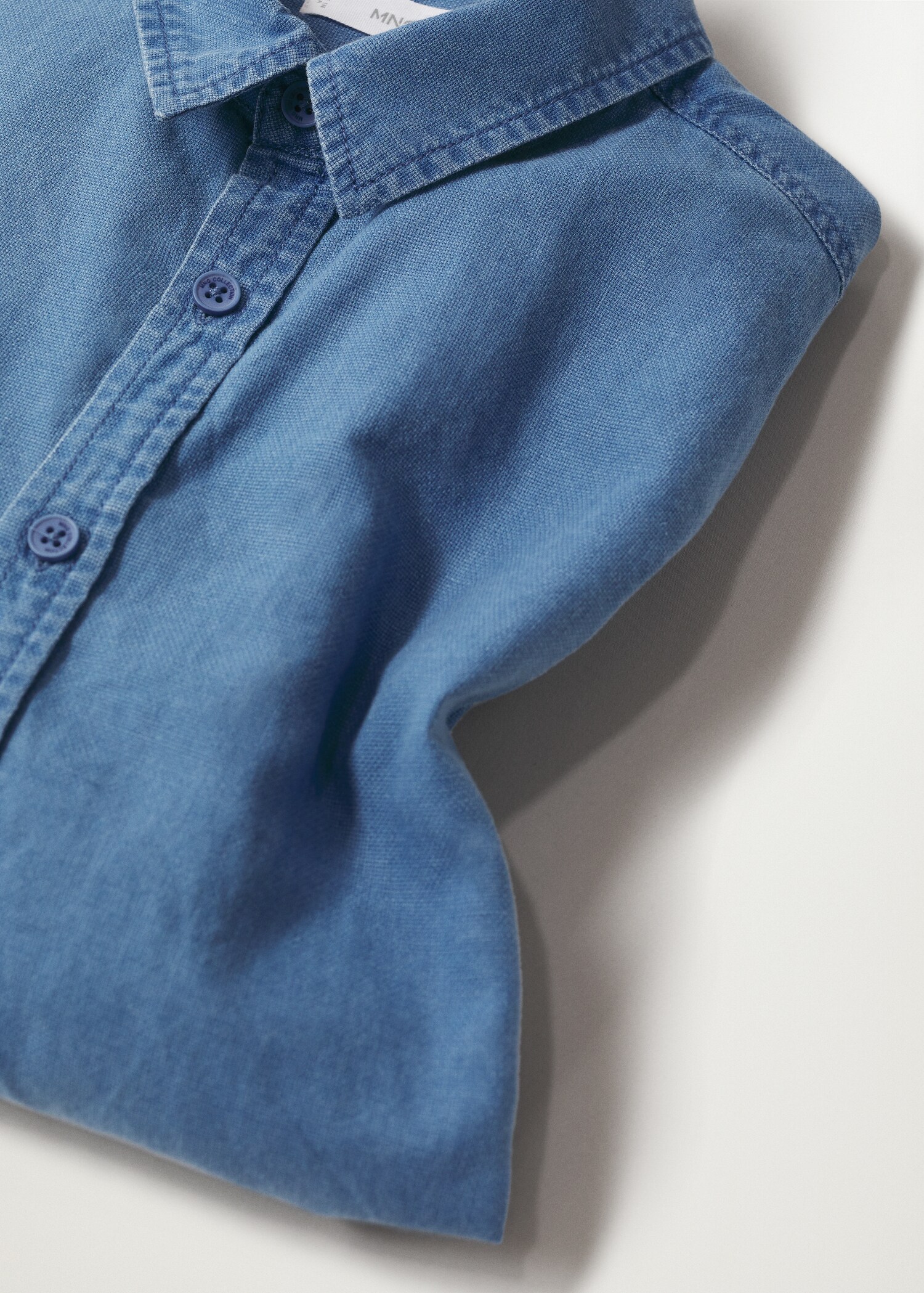 Cotton denim shirt - Details of the article 8