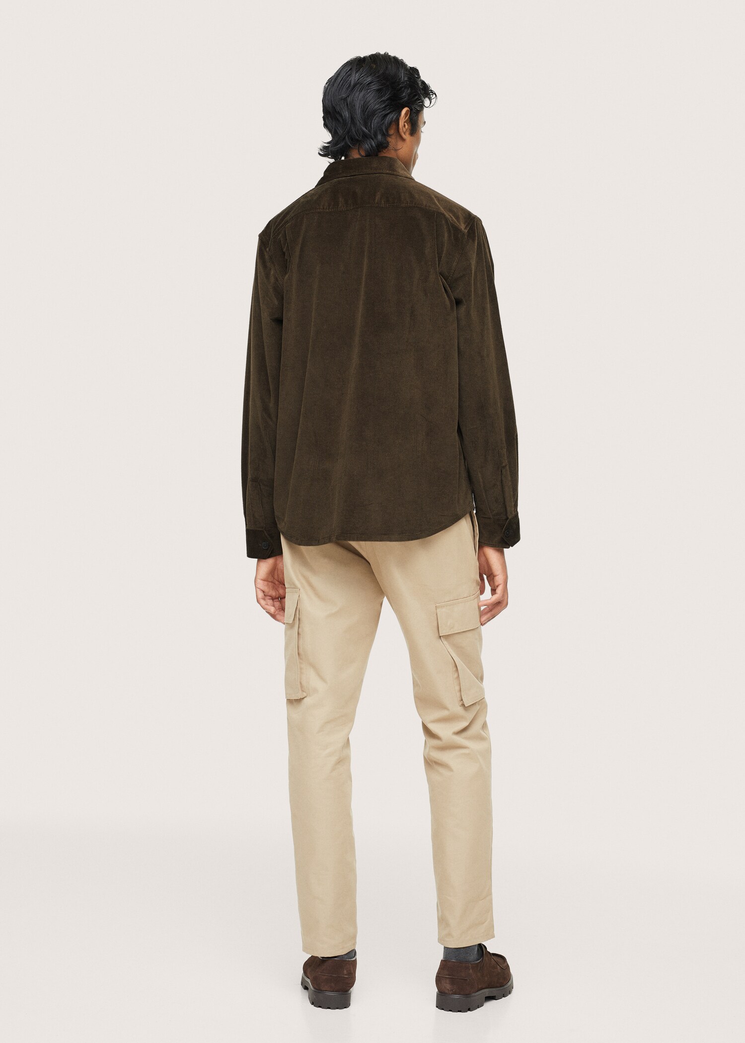 Corduroy pockets overshirt  - Reverse of the article