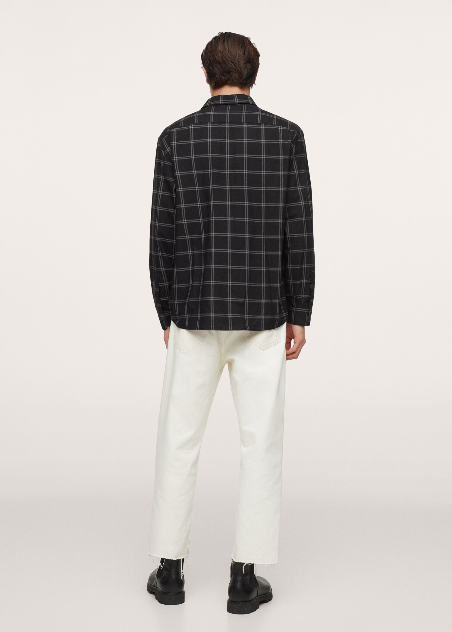 Camisa algodón lyocell cuadros - Reverso del artículo