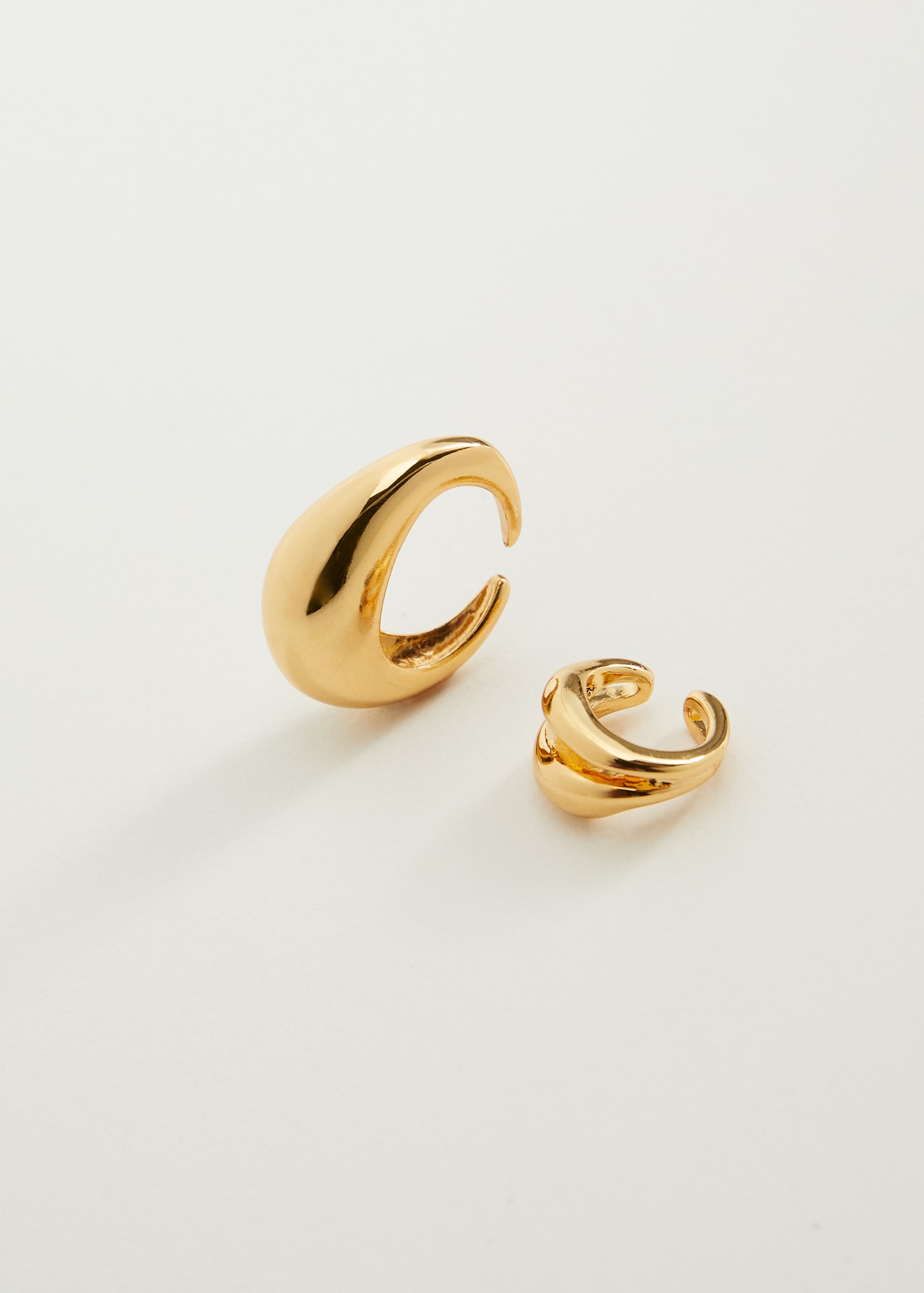 Mixed asymmetric earrings - Medium plane