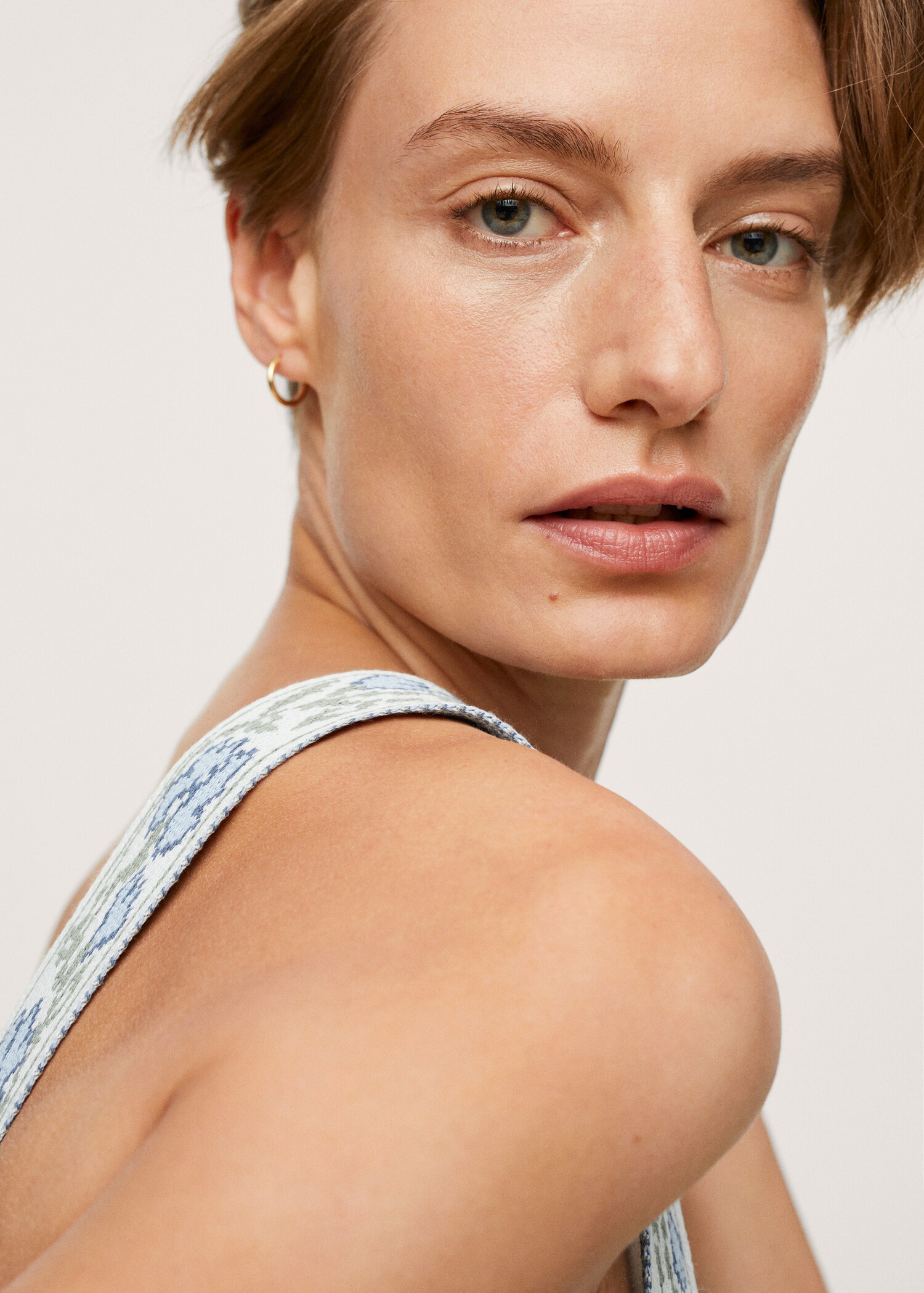 Knitted cropped top - Details of the article 2