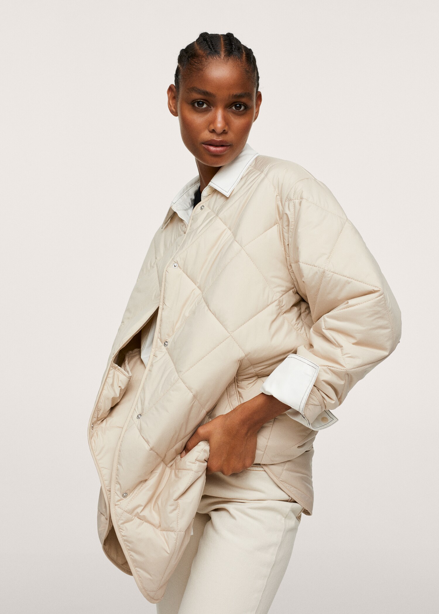 Ultralight quilted anorak - Details of the article 1