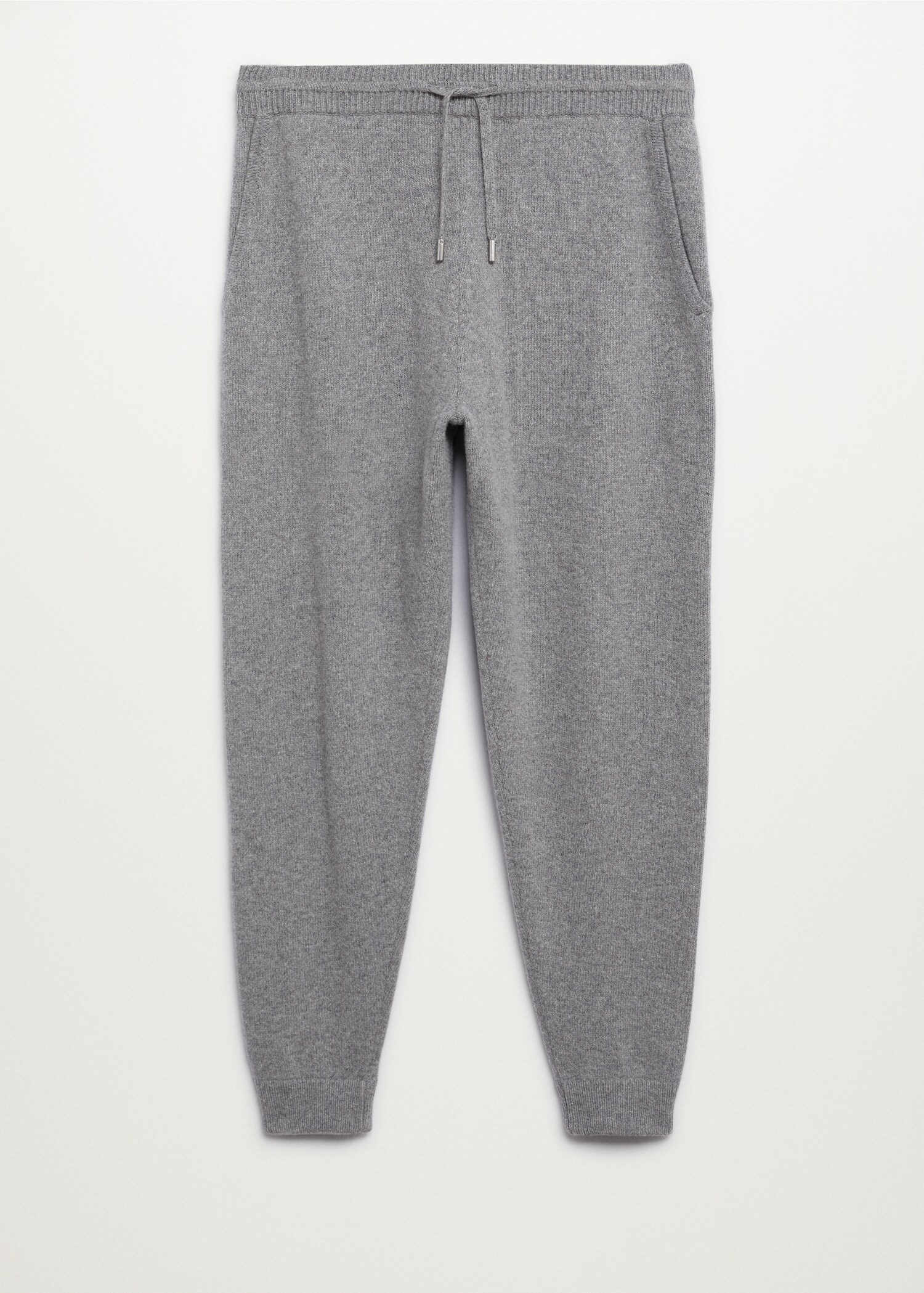 Úpletové kalhoty jogger vlna a kašmír - Zboží bez modelu