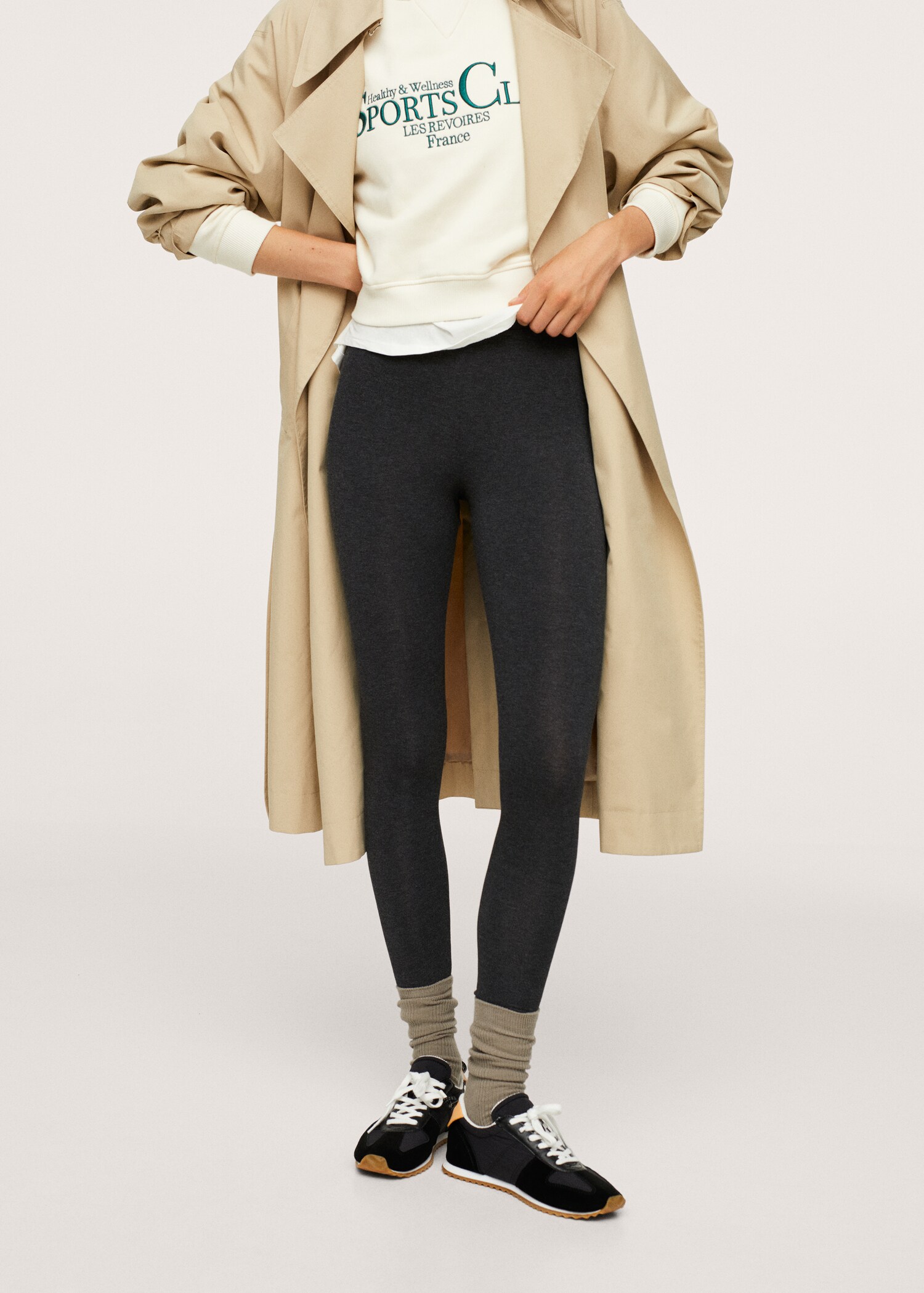 High-waist leggings - Medium plane