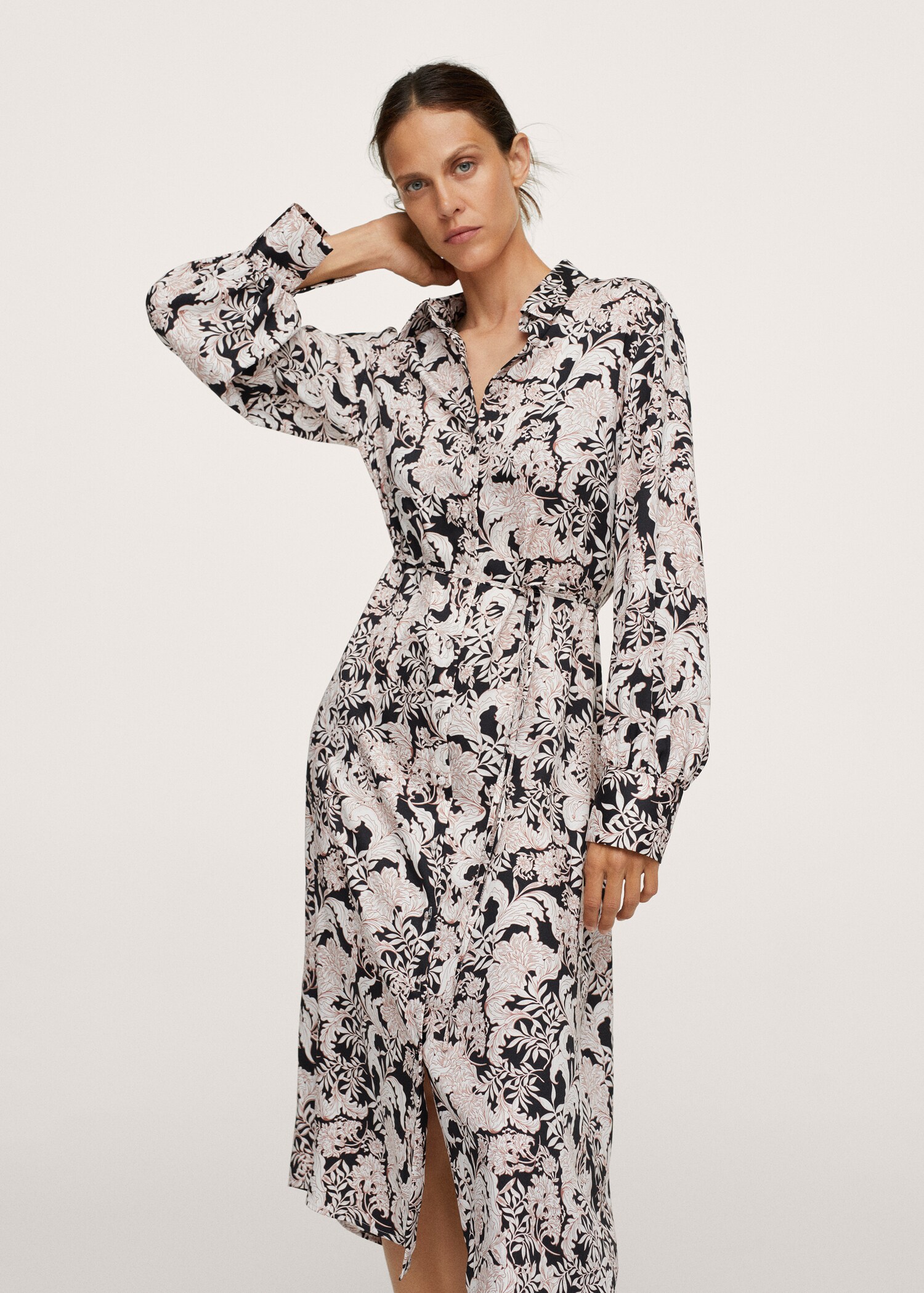 Vestido camisero estampado - Detalle del artículo 1
