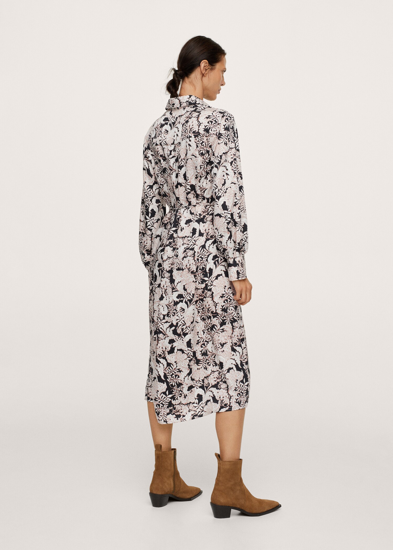 Vestido camisero estampado - Reverso del artículo