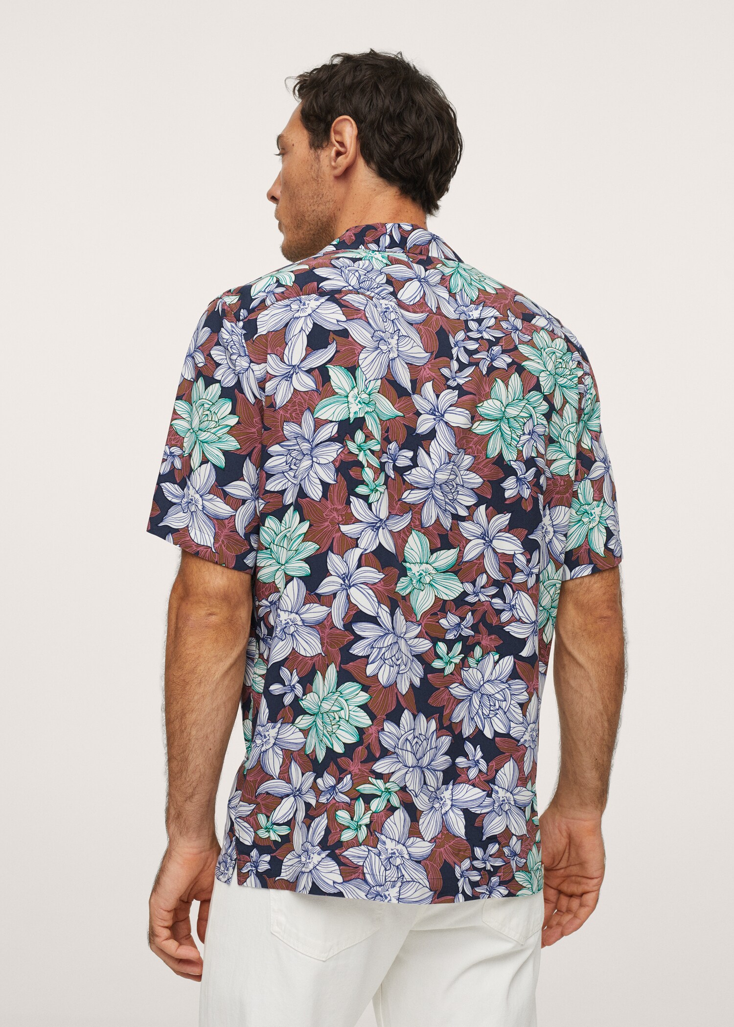 Hawaiian flowy shirt - Reverse of the article