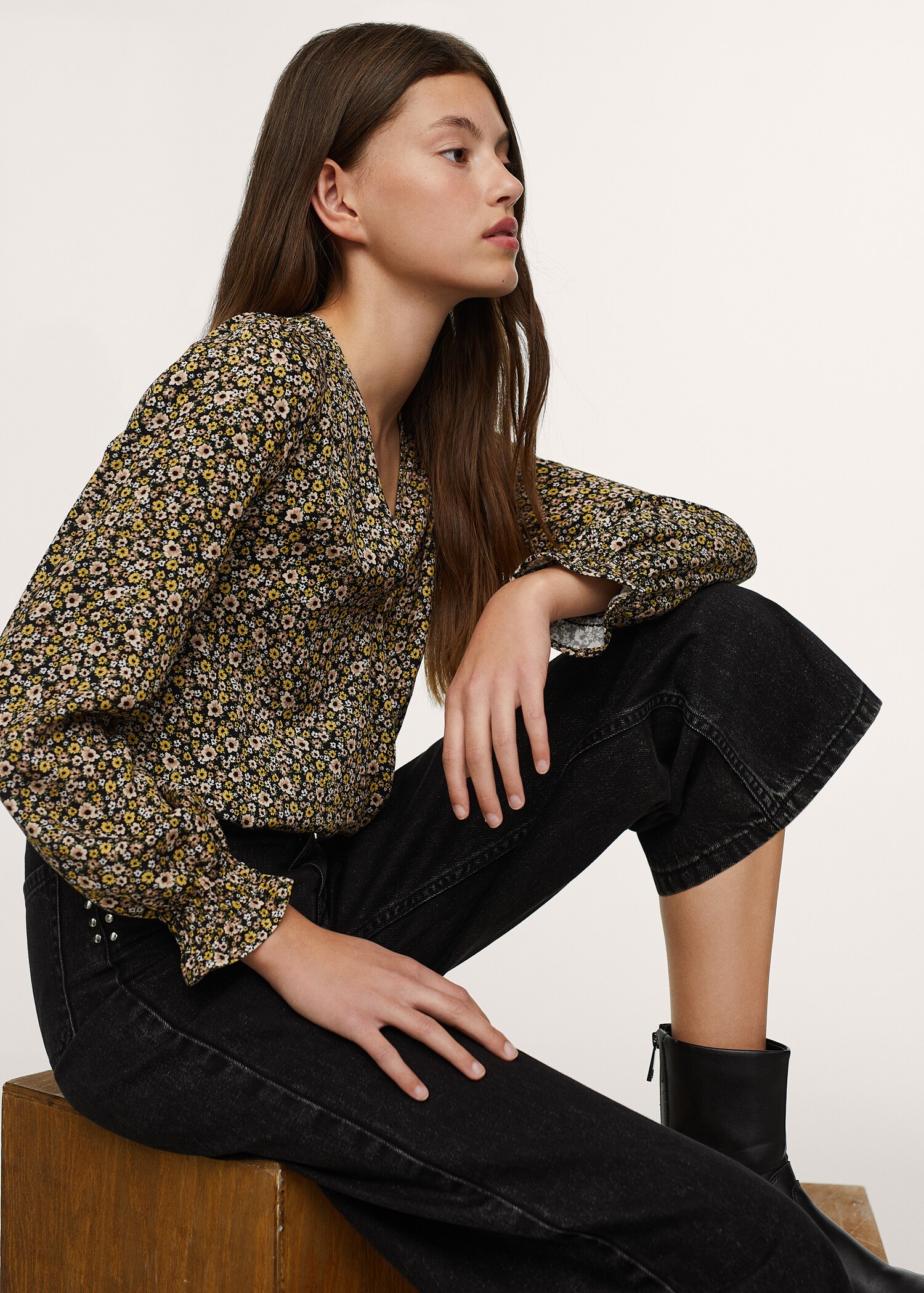 Floral print blouse - Medium plane