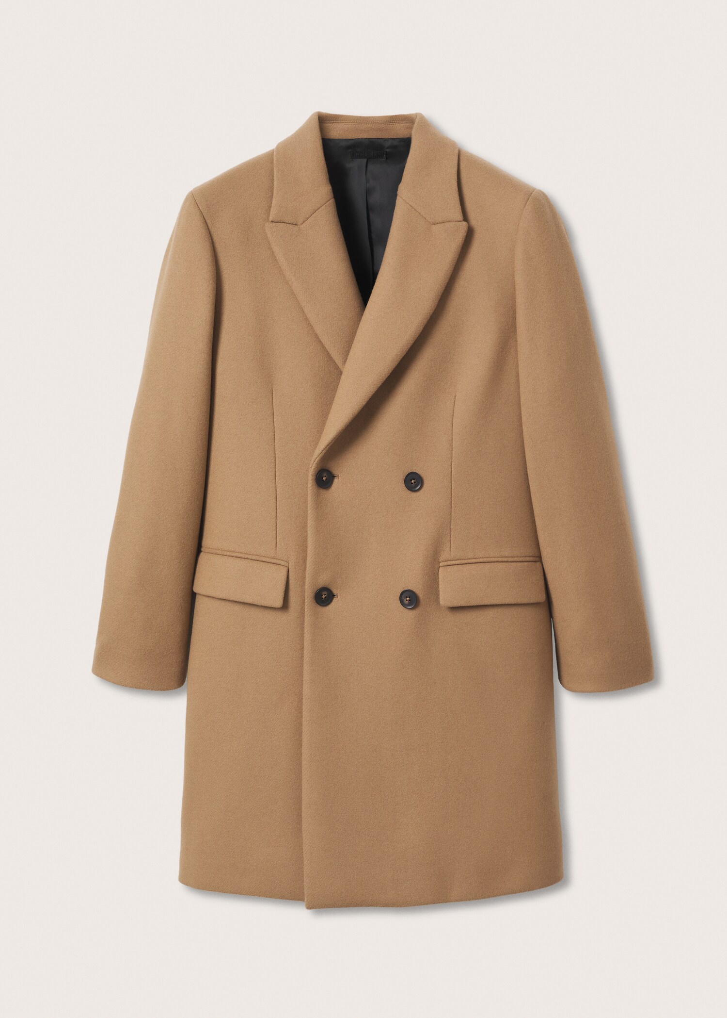 Dlouhý vlněný kabát - Zboží bez modelu