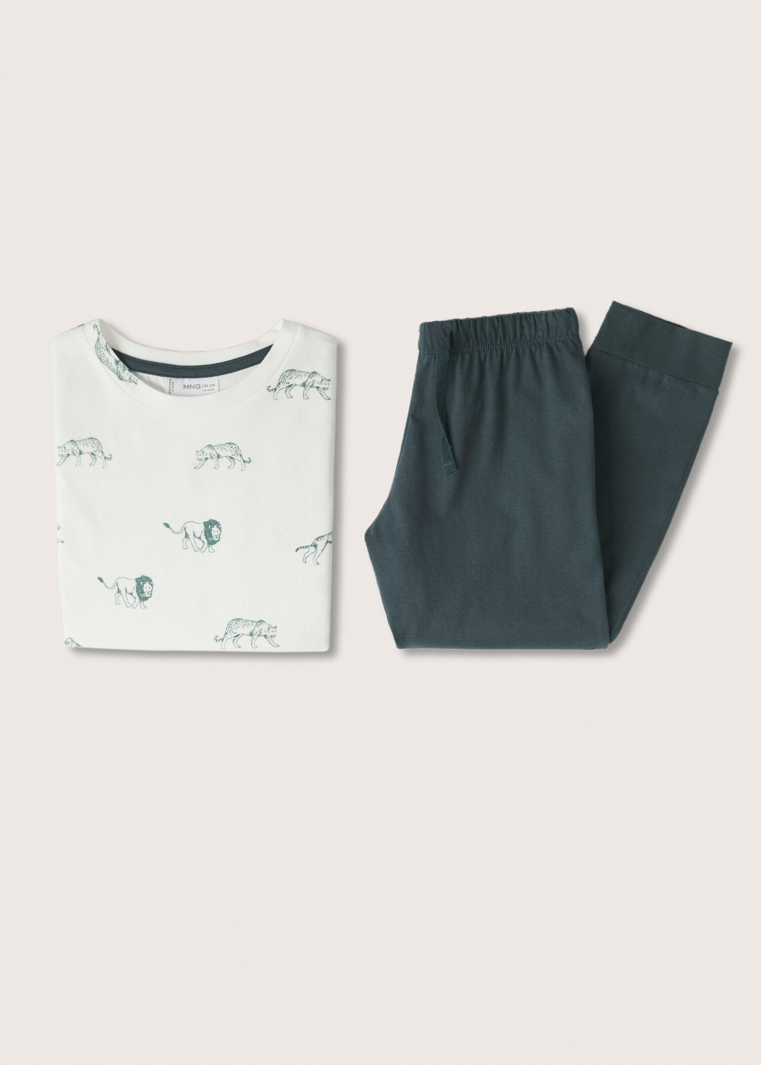 Pijama largo algodón estampado  - Artículo sin modelo