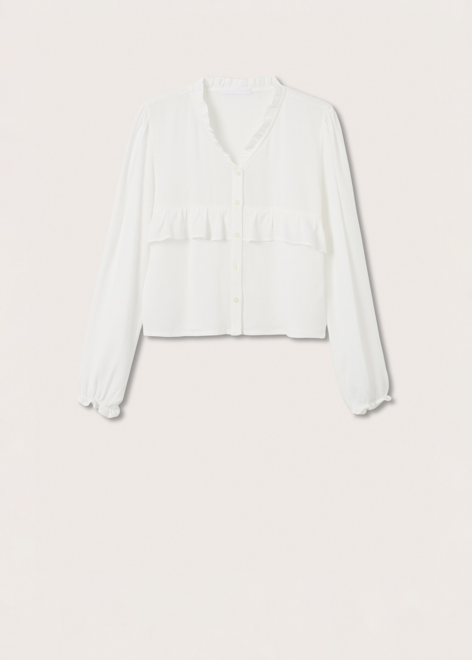 Blusa fluida volante - Artículo sin modelo
