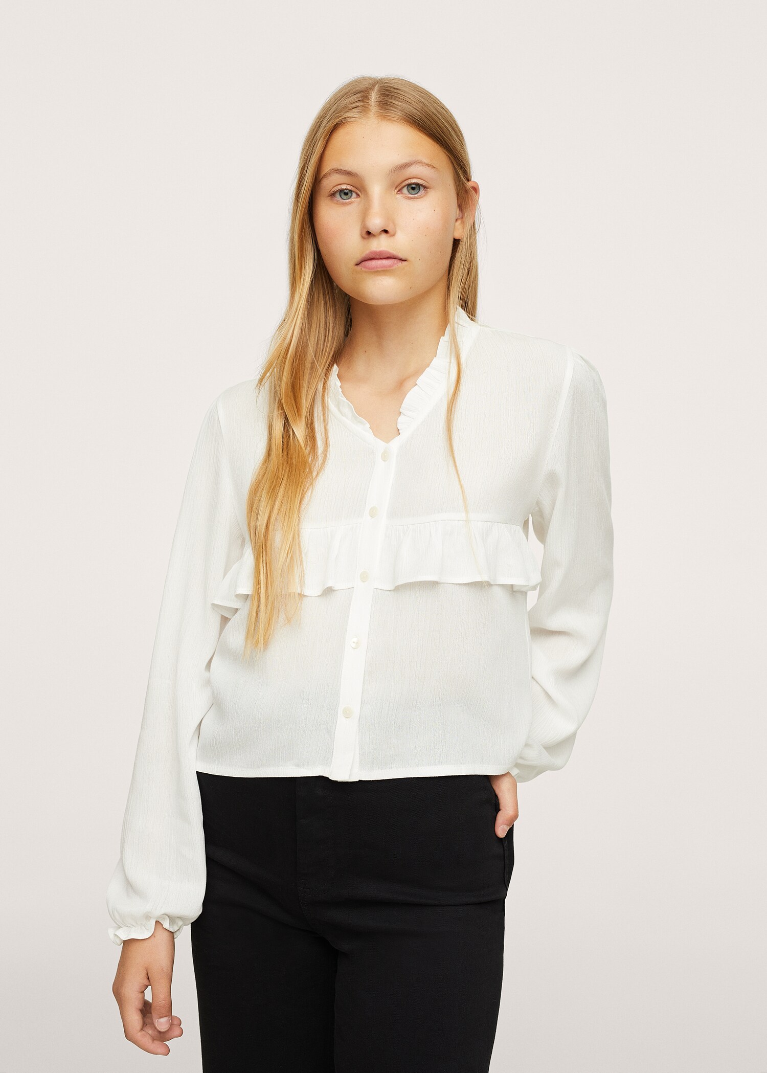 Blusa fluida volante - Detalle del artículo 1