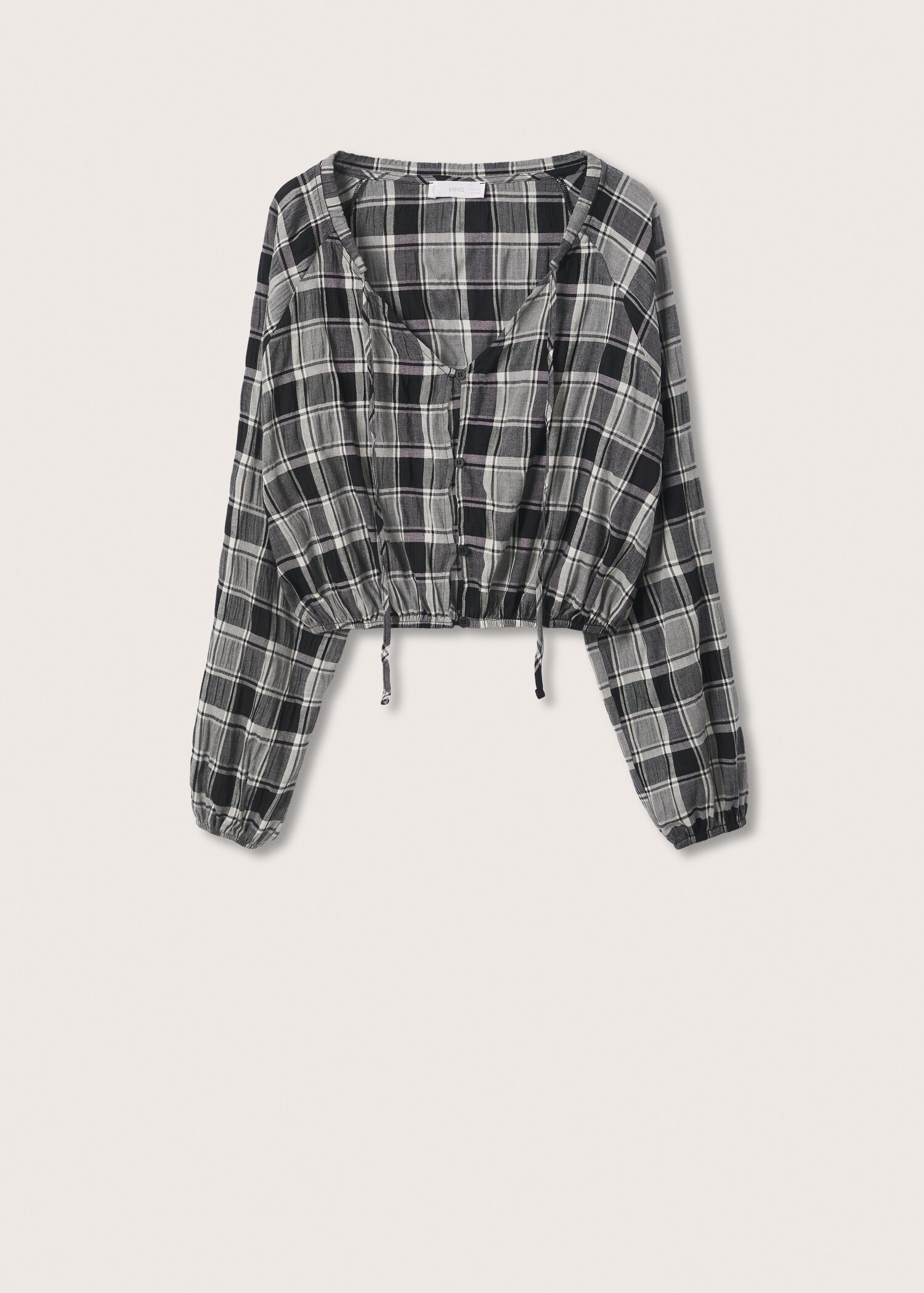 Blusa estampado cuadros - Artículo sin modelo