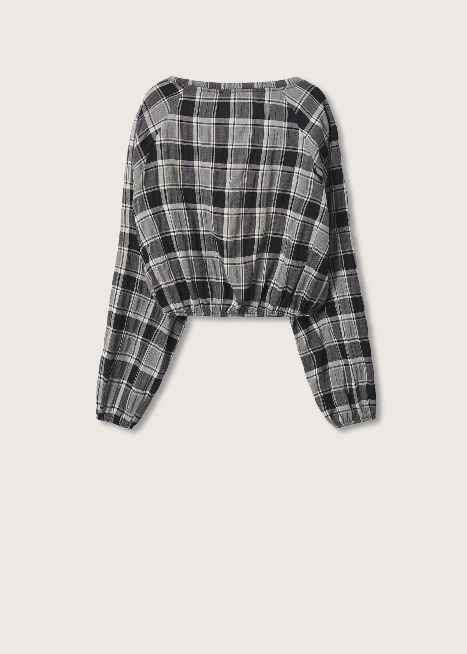 Blusa estampado cuadros - Reverso del artículo