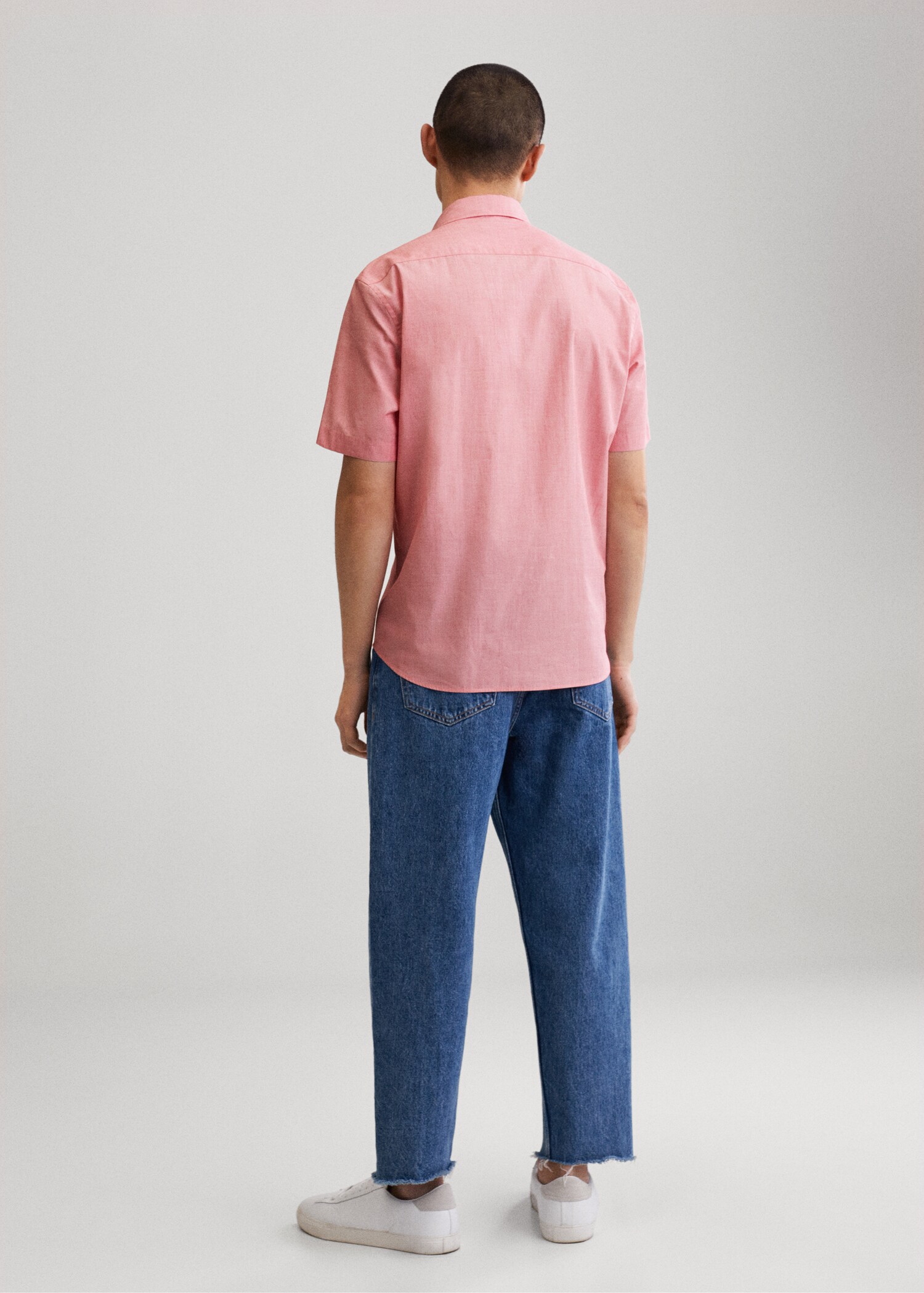 Chemise coton manches courtes - Verso de l’article