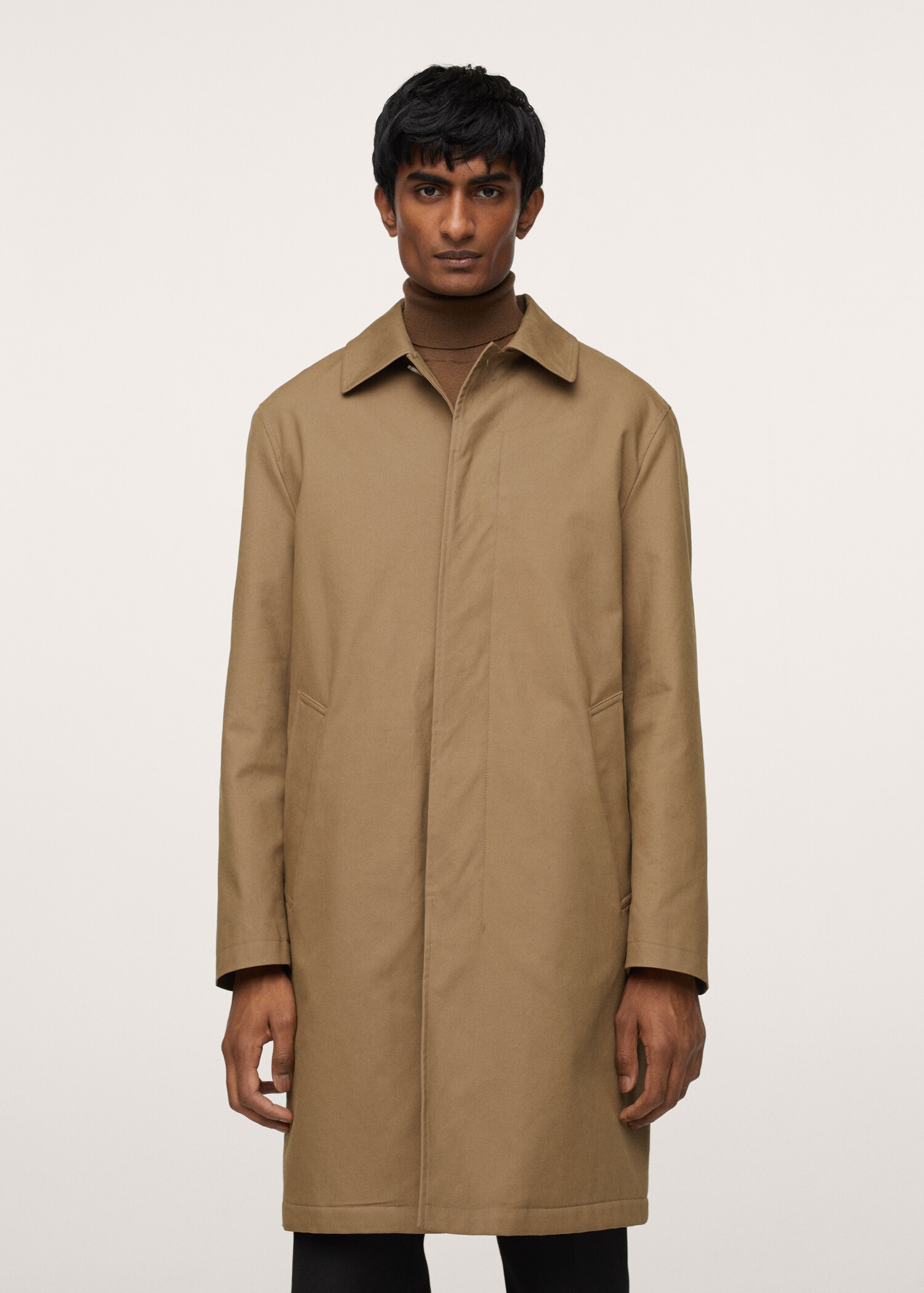Cotton quilted trench - Medium plane