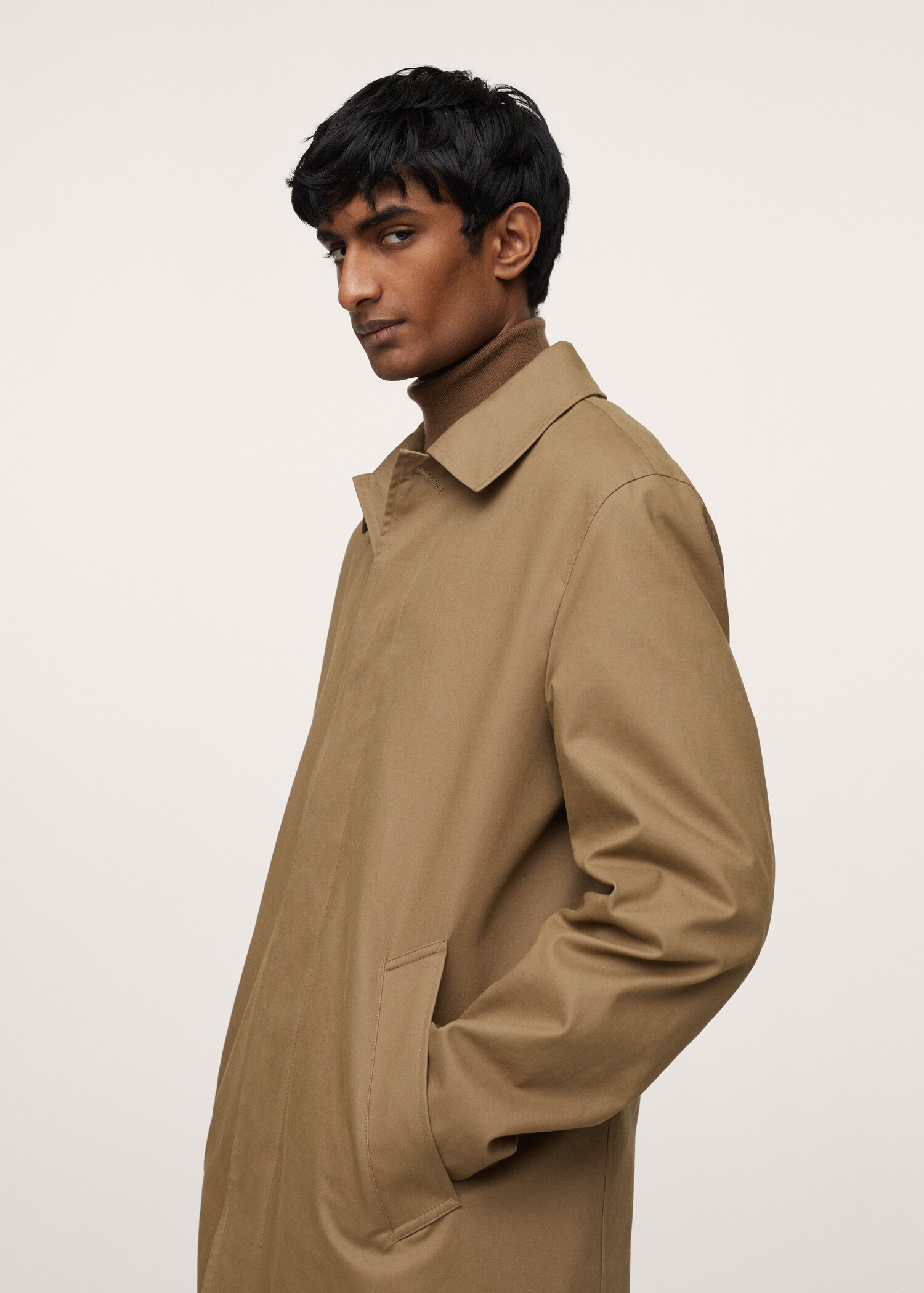 Cotton quilted trench - Details of the article 1
