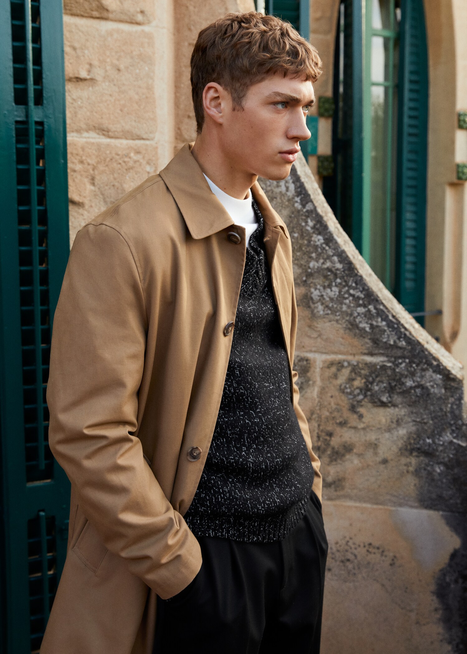 Cotton quilted trench - Details of the article 5