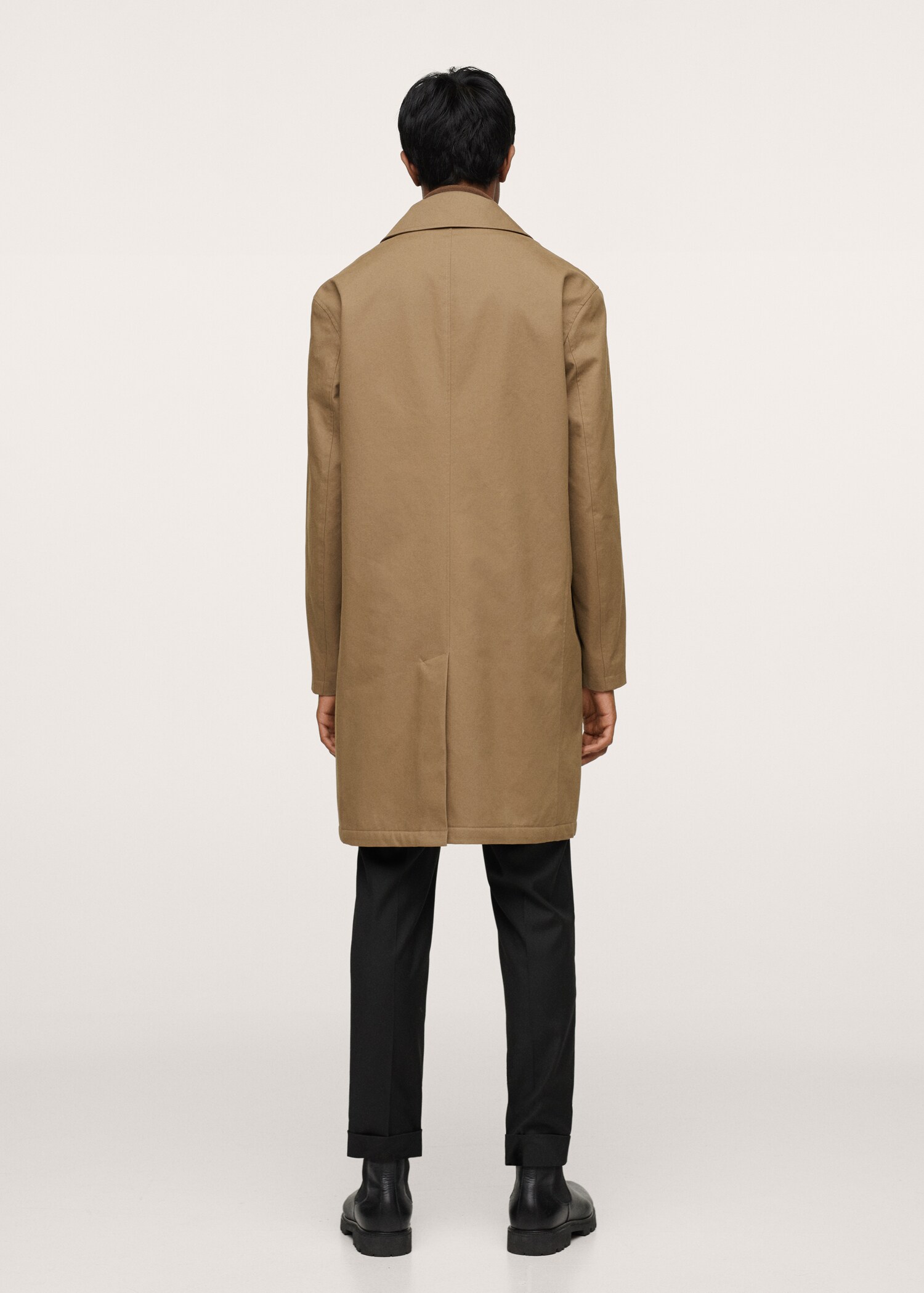 Cotton quilted trench - Reverse of the article