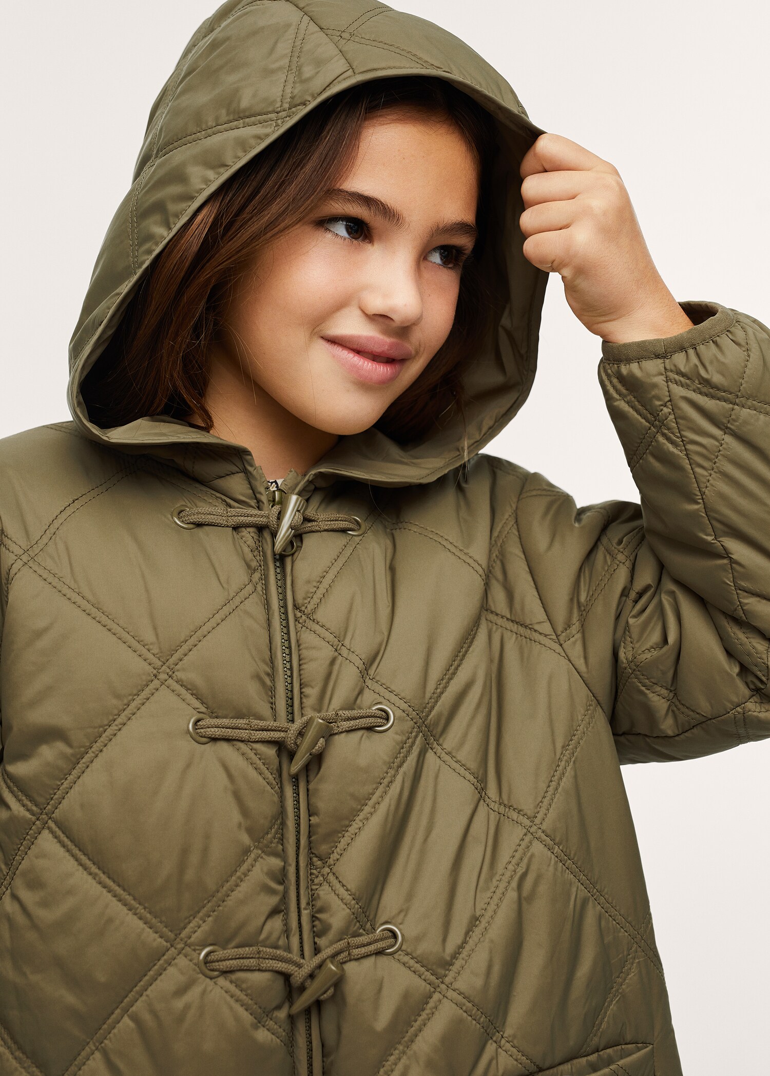 Quilted hooded parka - Details of the article 2