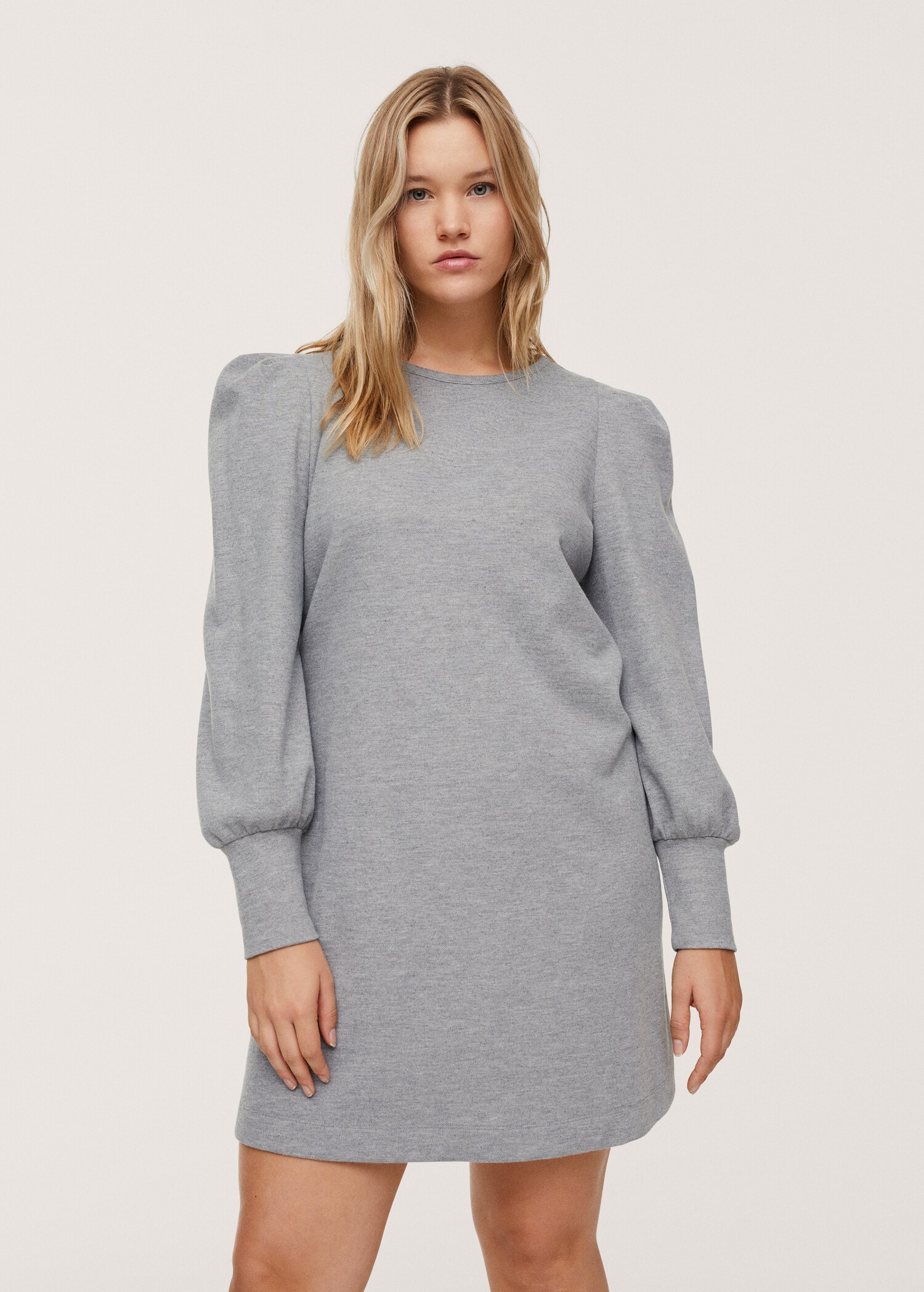 Knit cotton-blend dress - Medium plane