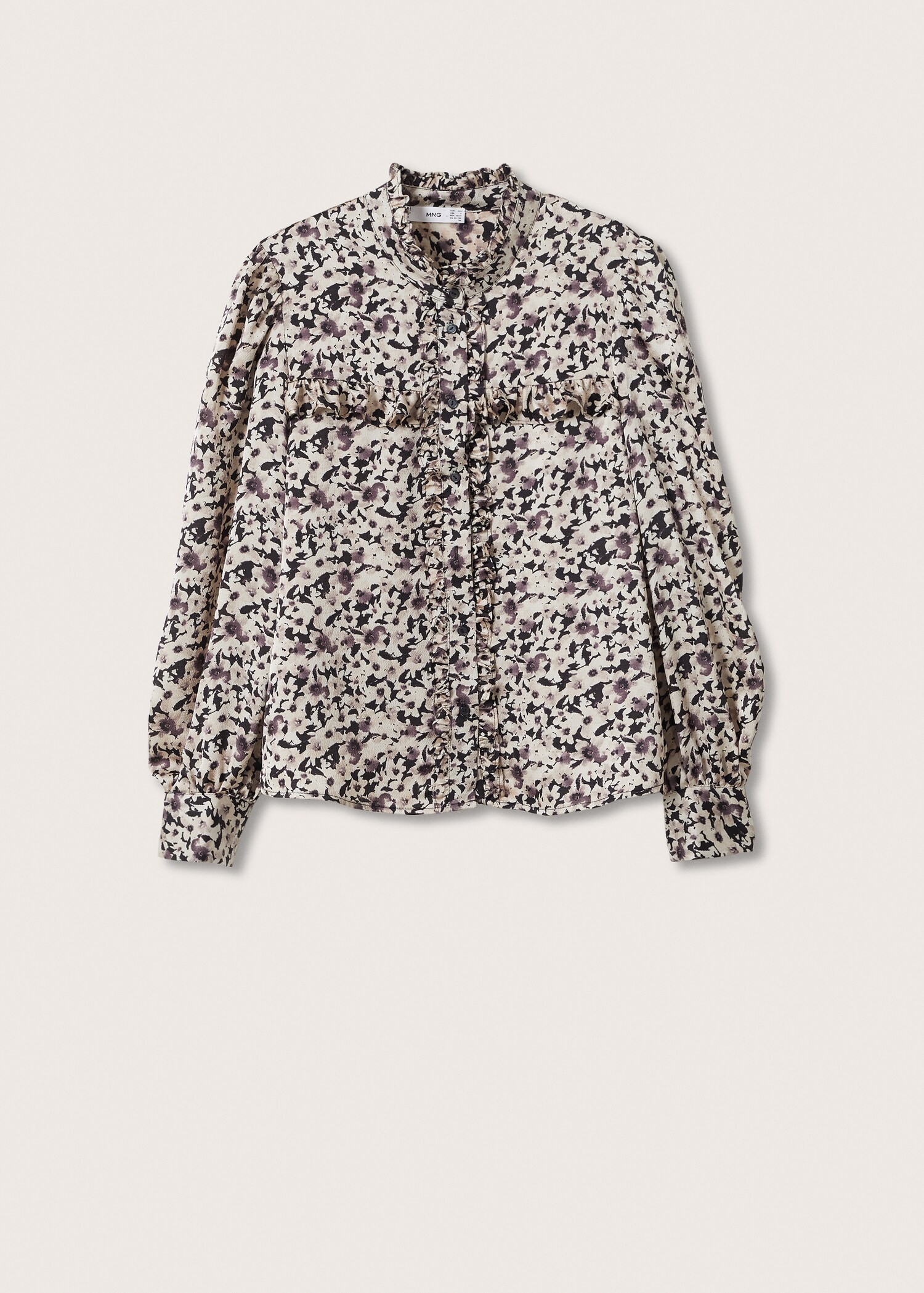 Blusa estampada volantes - Artículo sin modelo