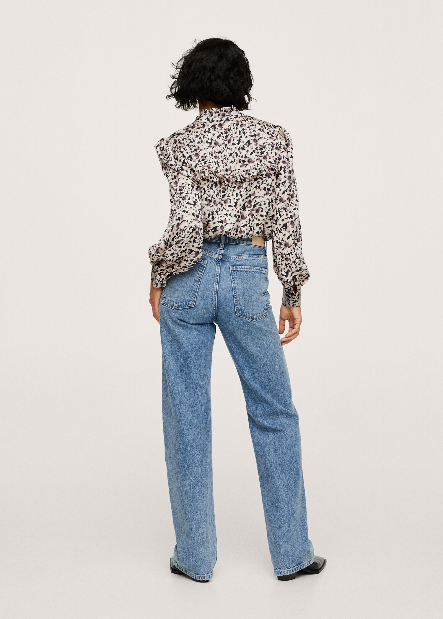 Blusa estampada volantes - Reverso del artículo