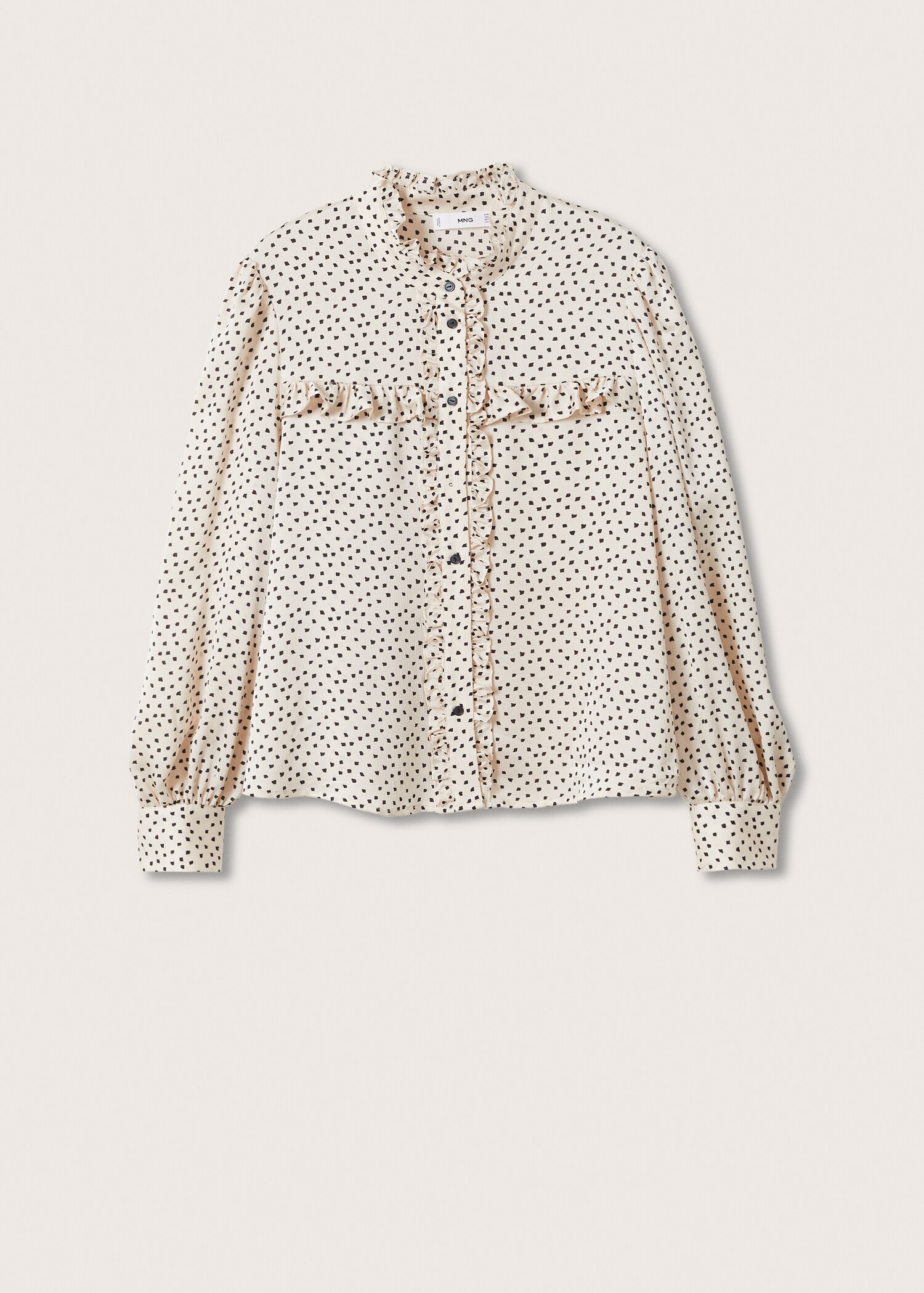 Blusa estampada volantes - Artículo sin modelo