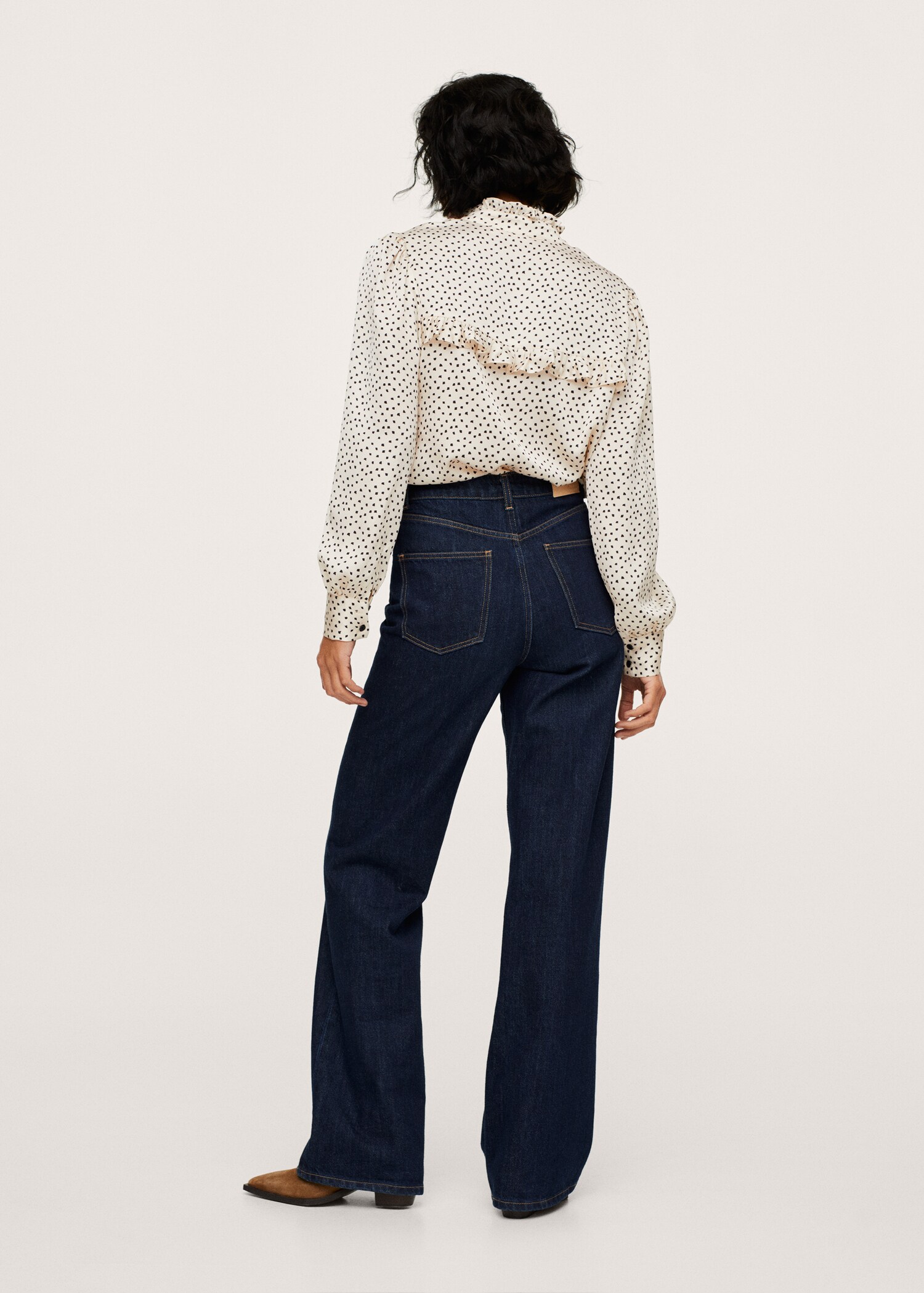 Blusa estampada volantes - Reverso del artículo
