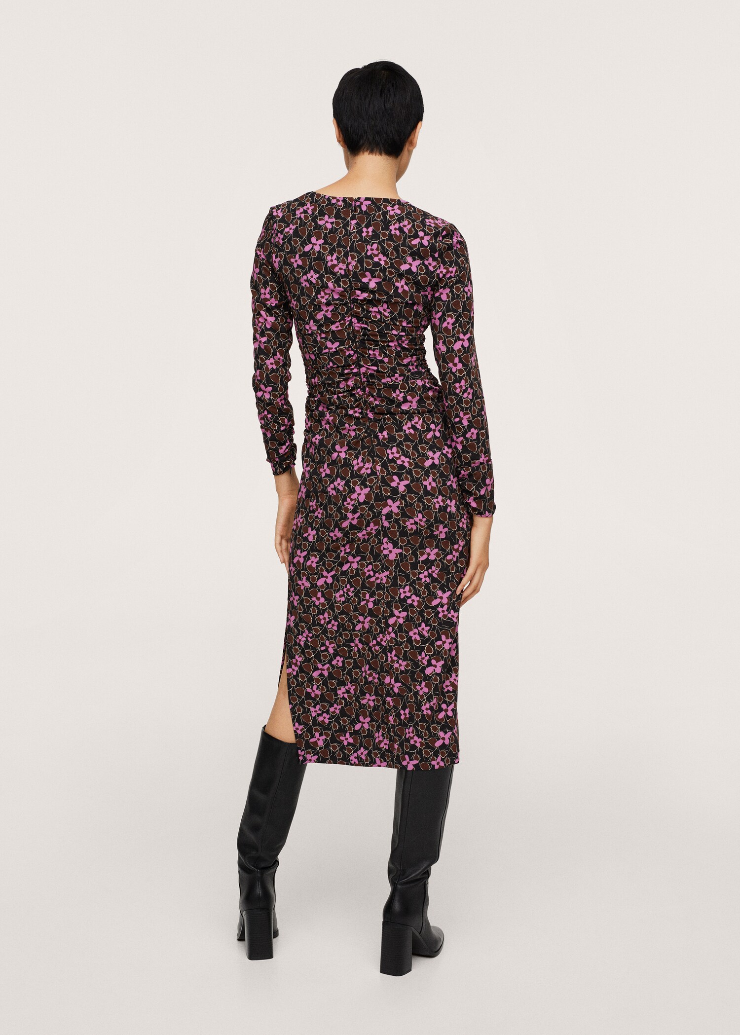 Vestido estampado flores - Reverso del artículo