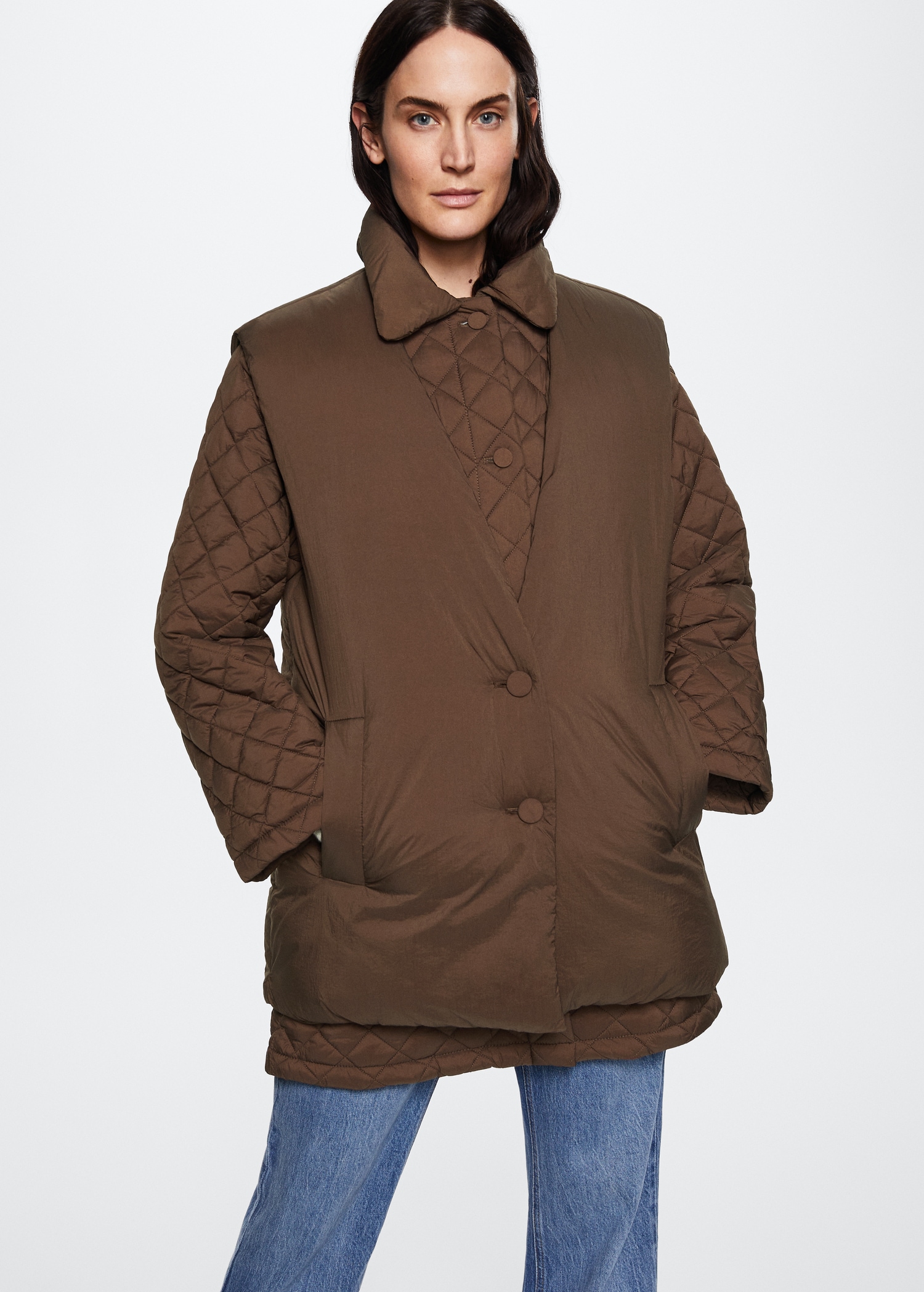 Anorak chaleco desmontable - Plano medio