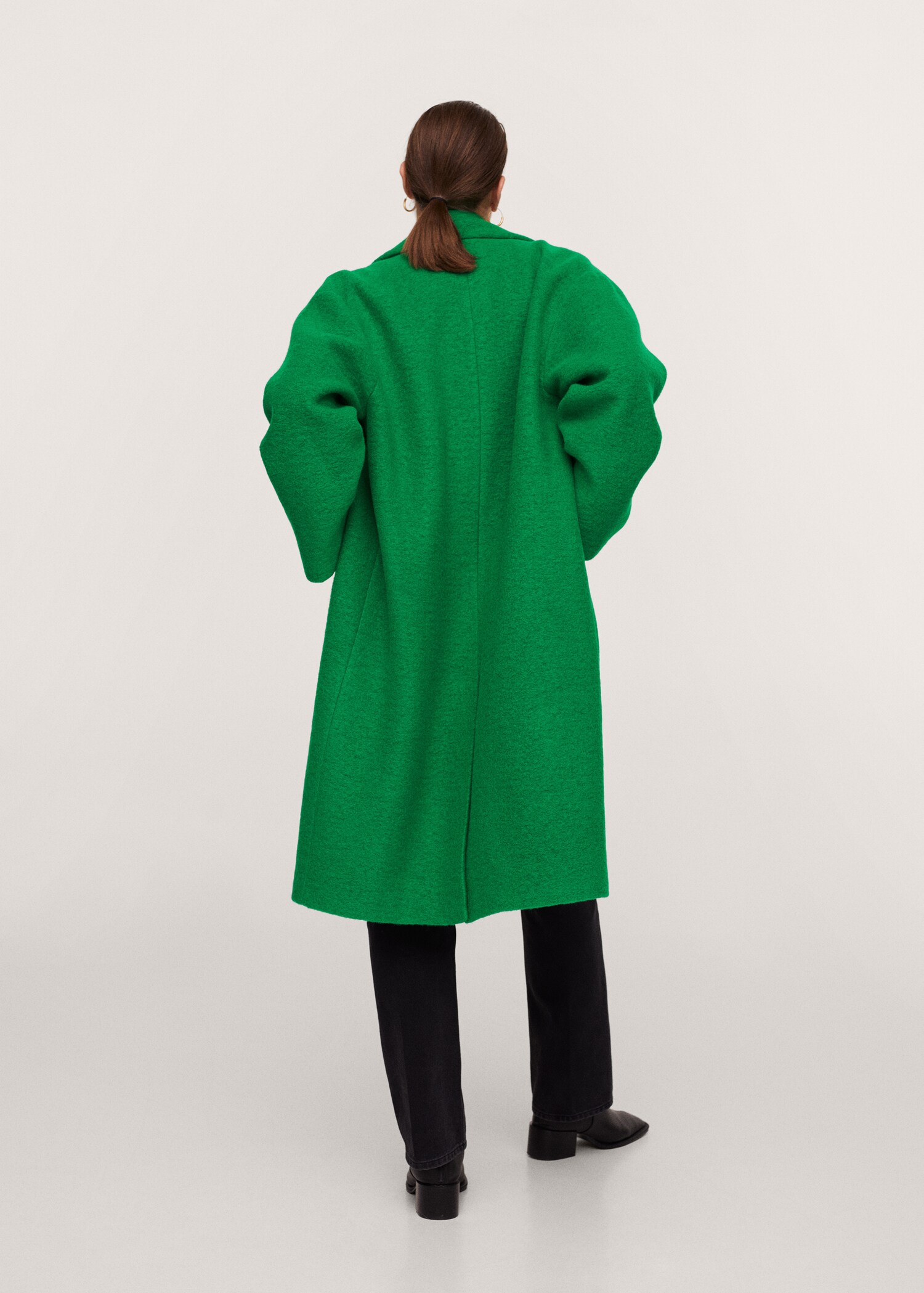 Abrigo lana oversize - Reverso del artículo