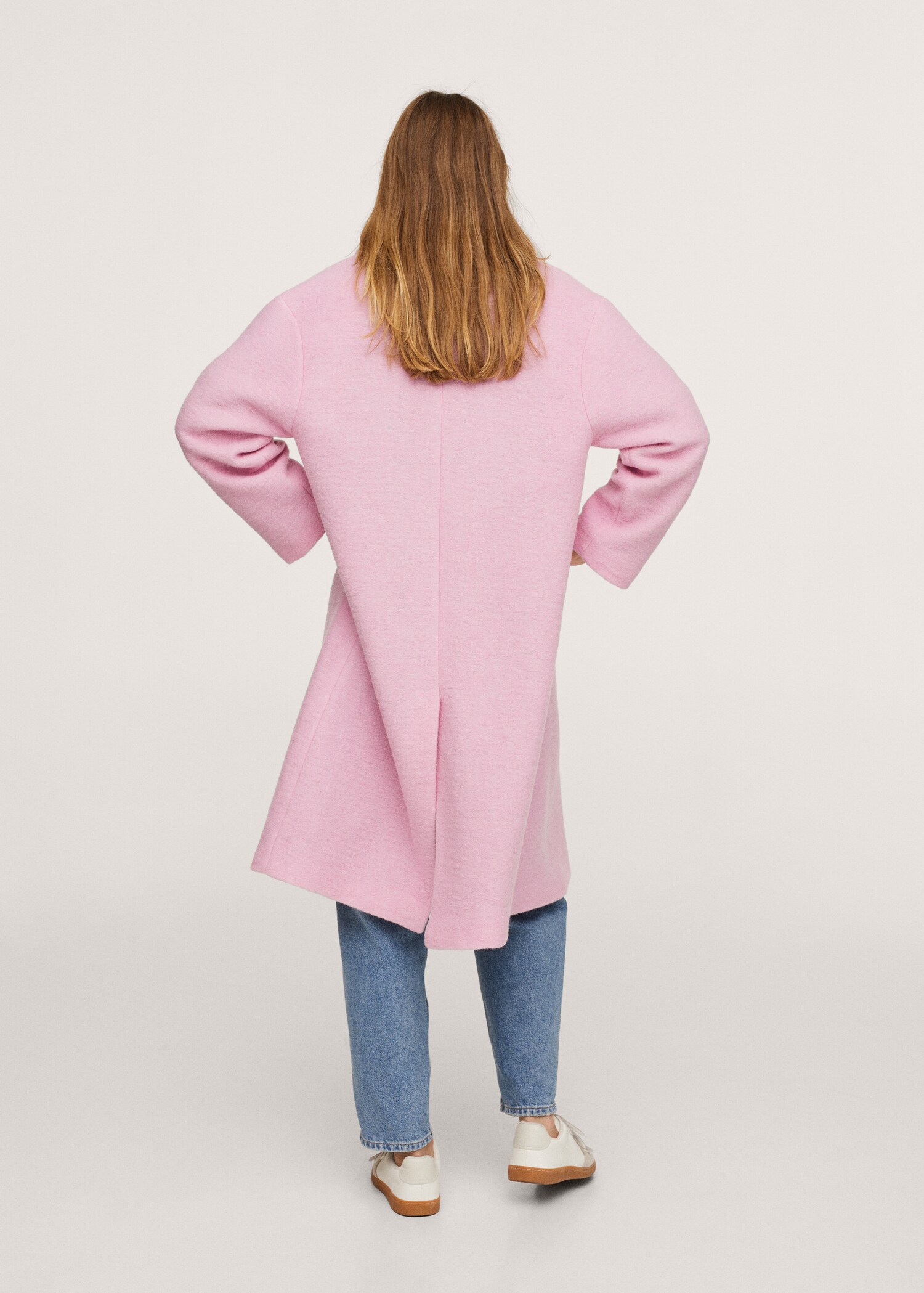 Abrigo lana oversize - Reverso del artículo