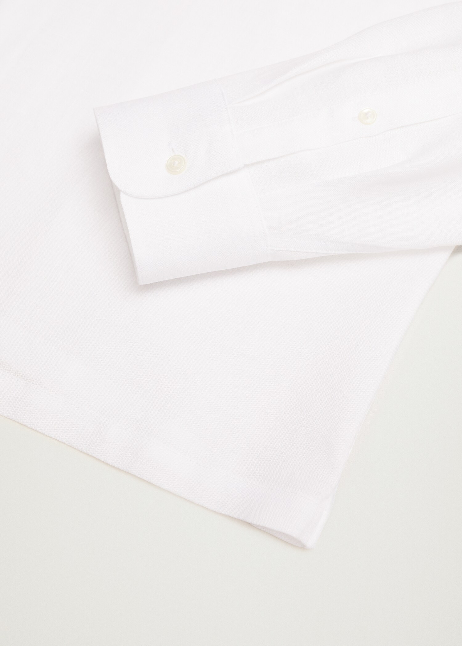 Regular-fit technical linen shirt - Details of the article 7