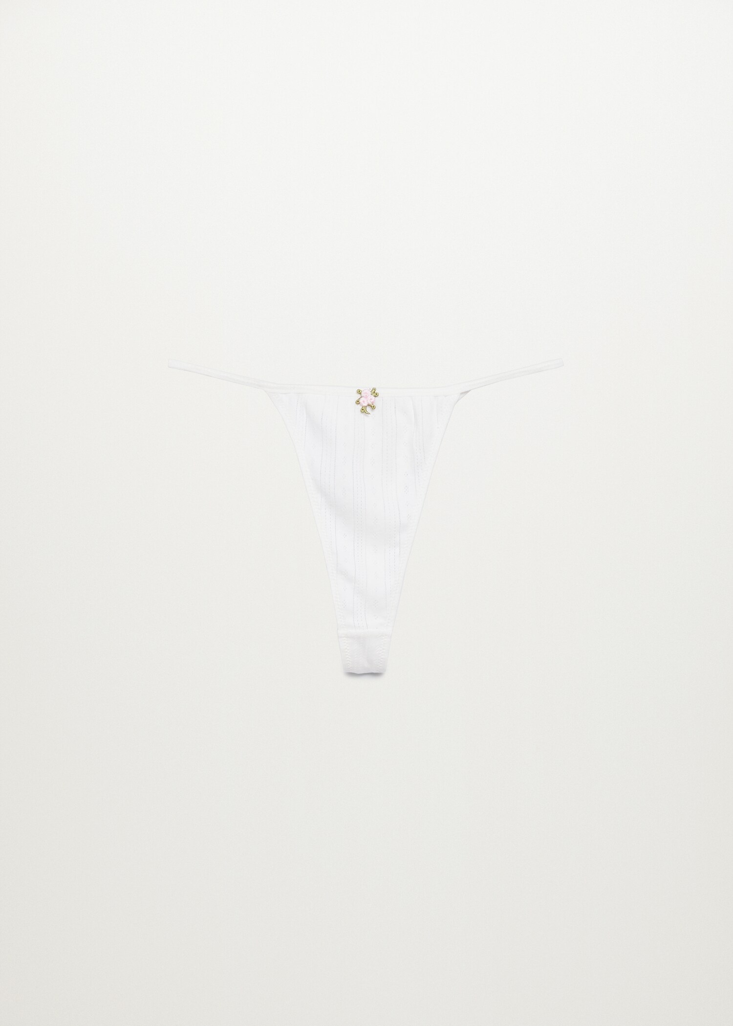 Openwork cotton thong - Article without model