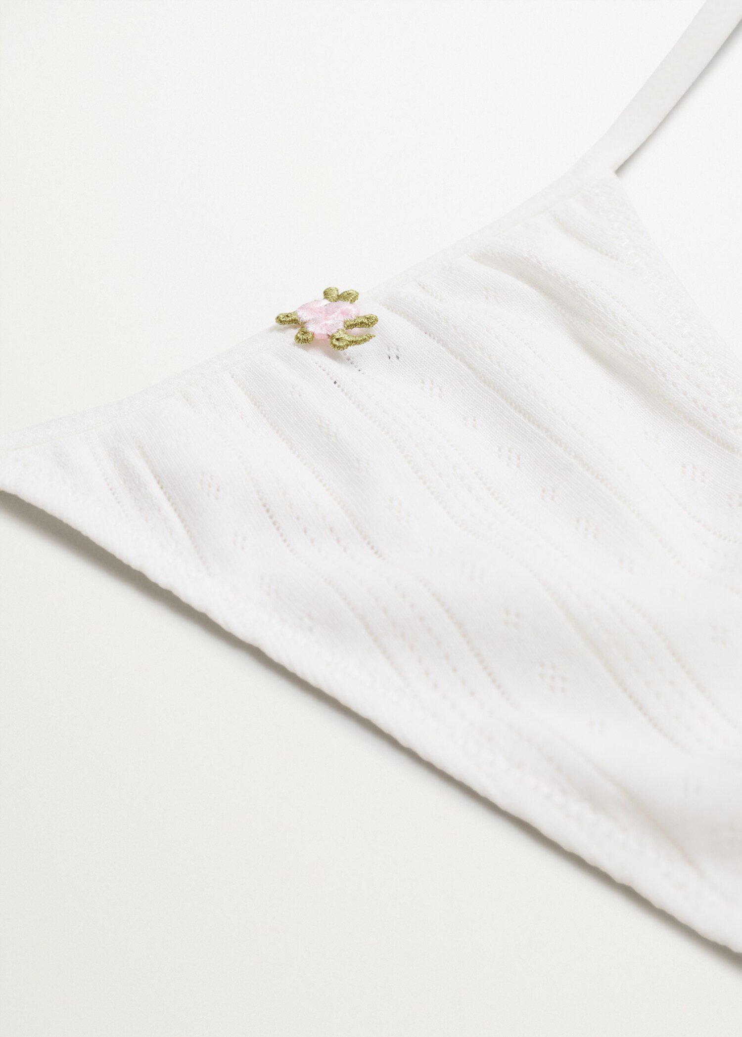 Openwork cotton thong - Details of the article 8