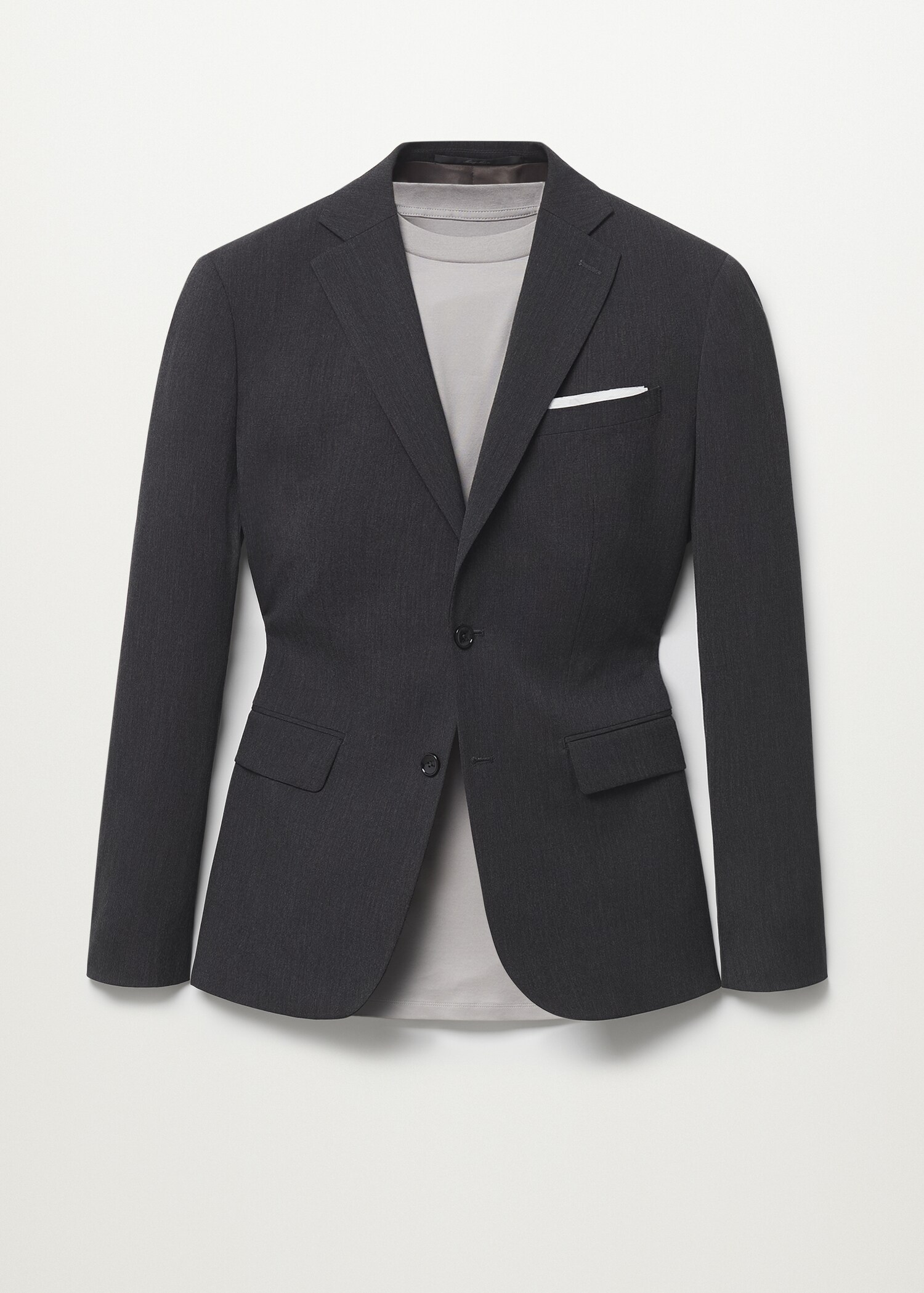 Regular fit microstructure suit blazer - Article without model