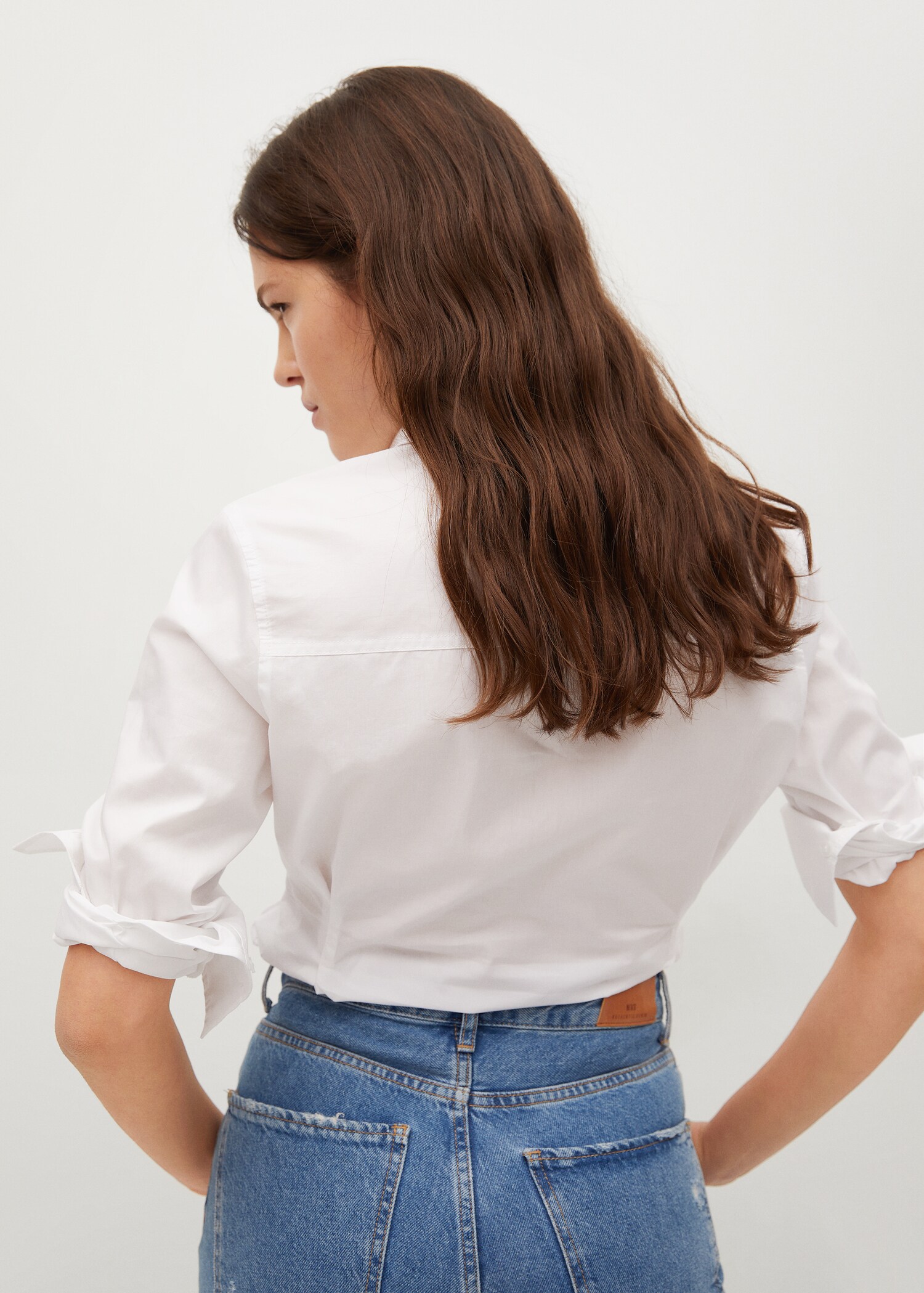Camisa algodón pinzas - Reverso del artículo