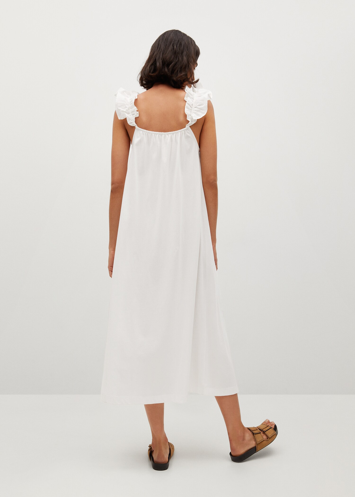 Frill cotton dress - Reverse of the article