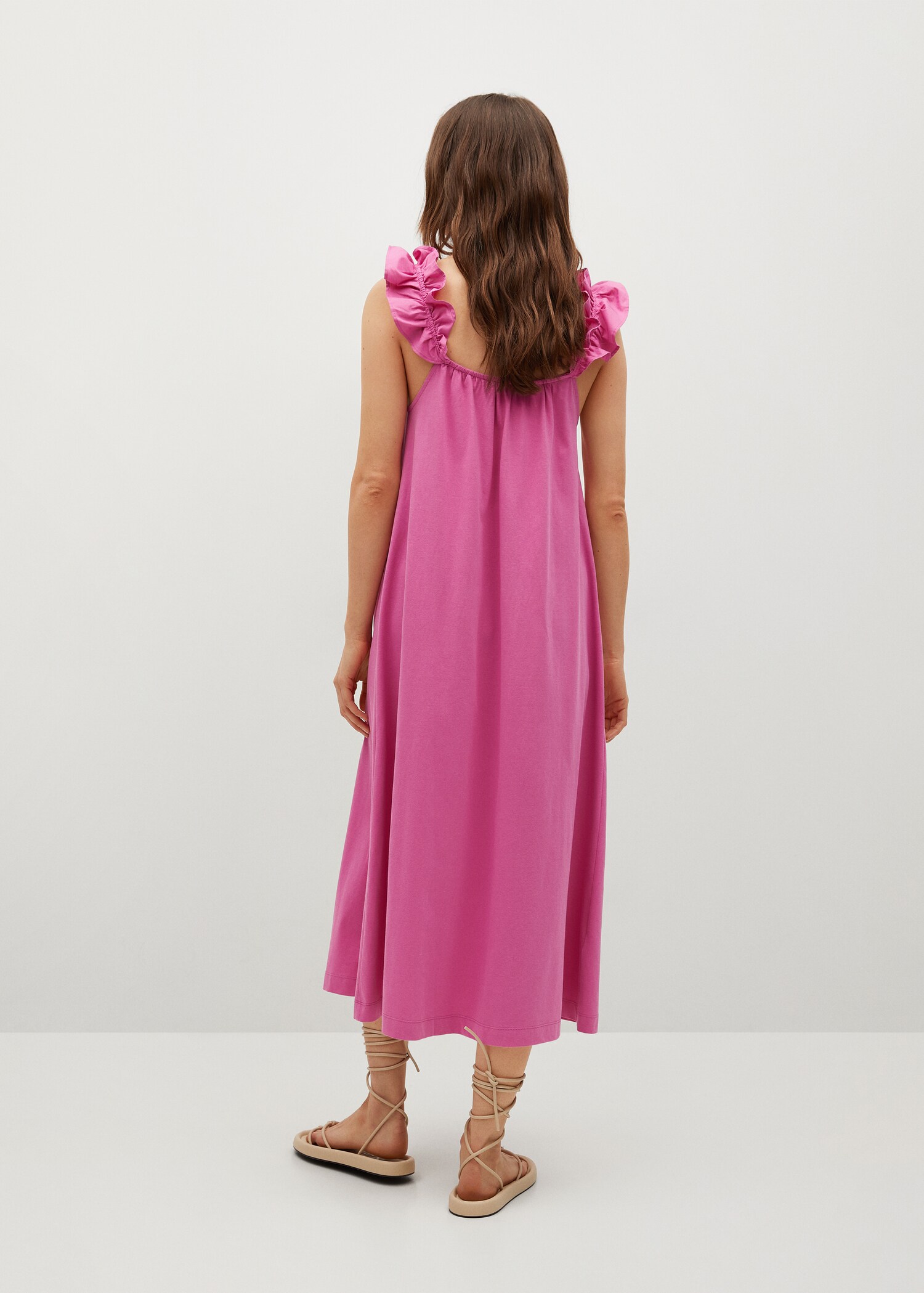 Frill cotton dress - Reverse of the article