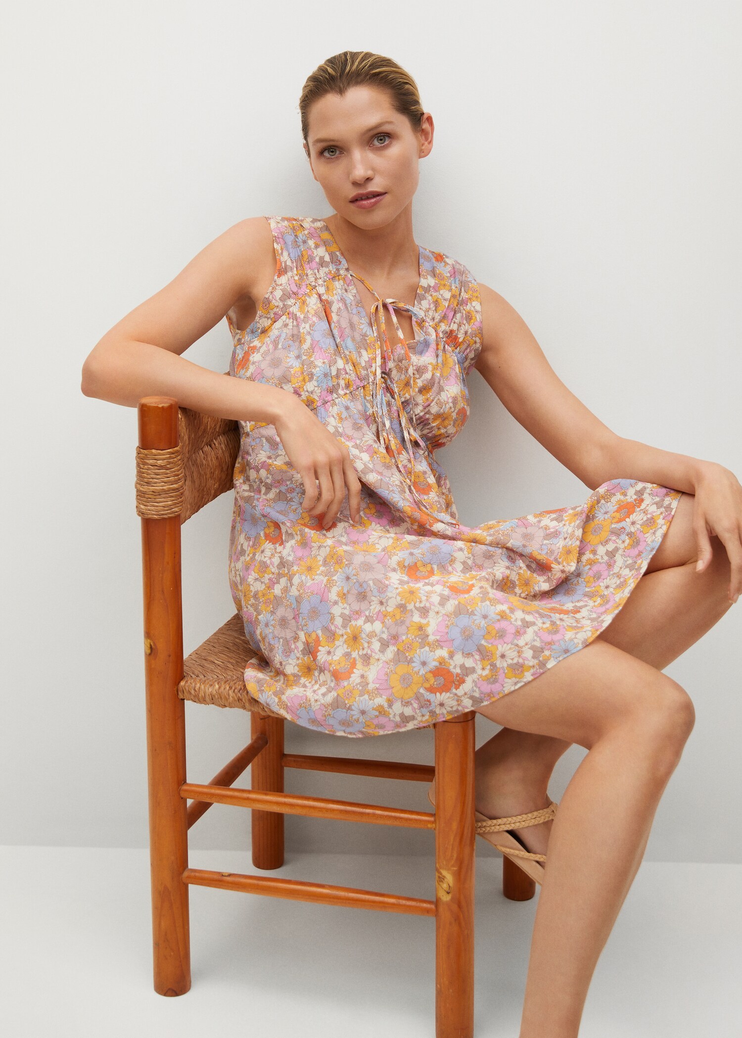 Vestido fluido estampado - Detalle del artículo 3