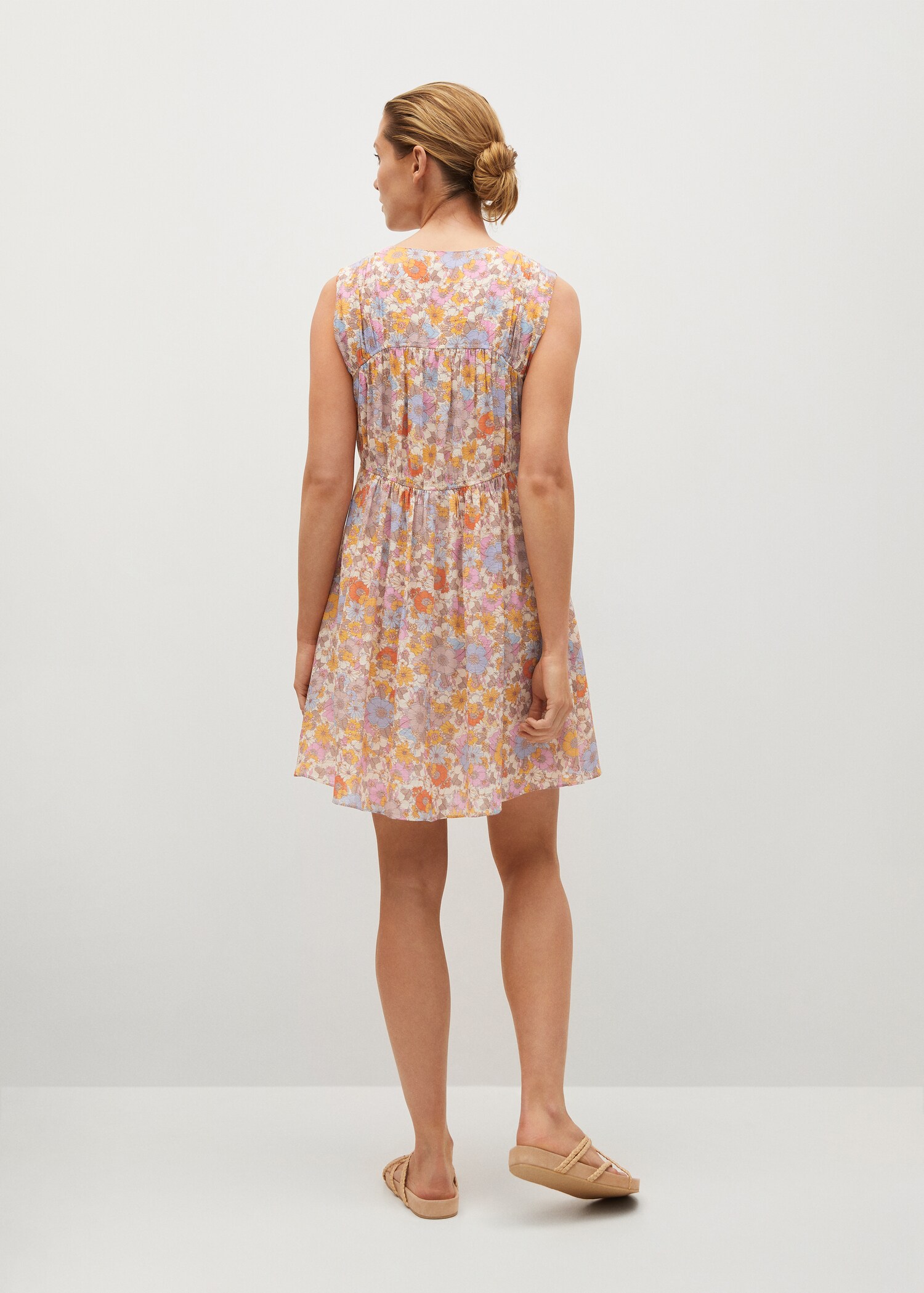 Vestido fluido estampado - Reverso del artículo