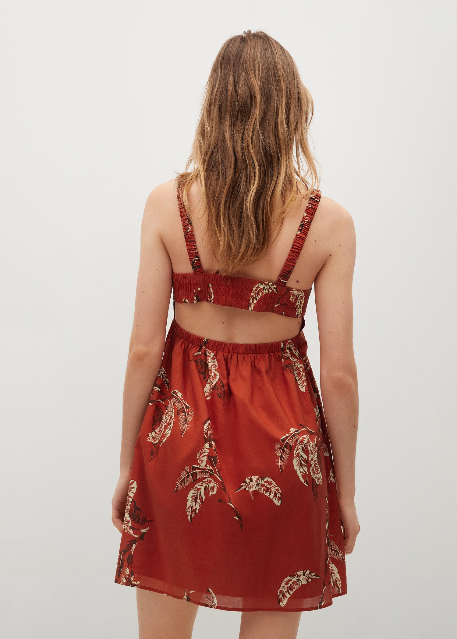 Vestido algodón estampado - Reverso del artículo