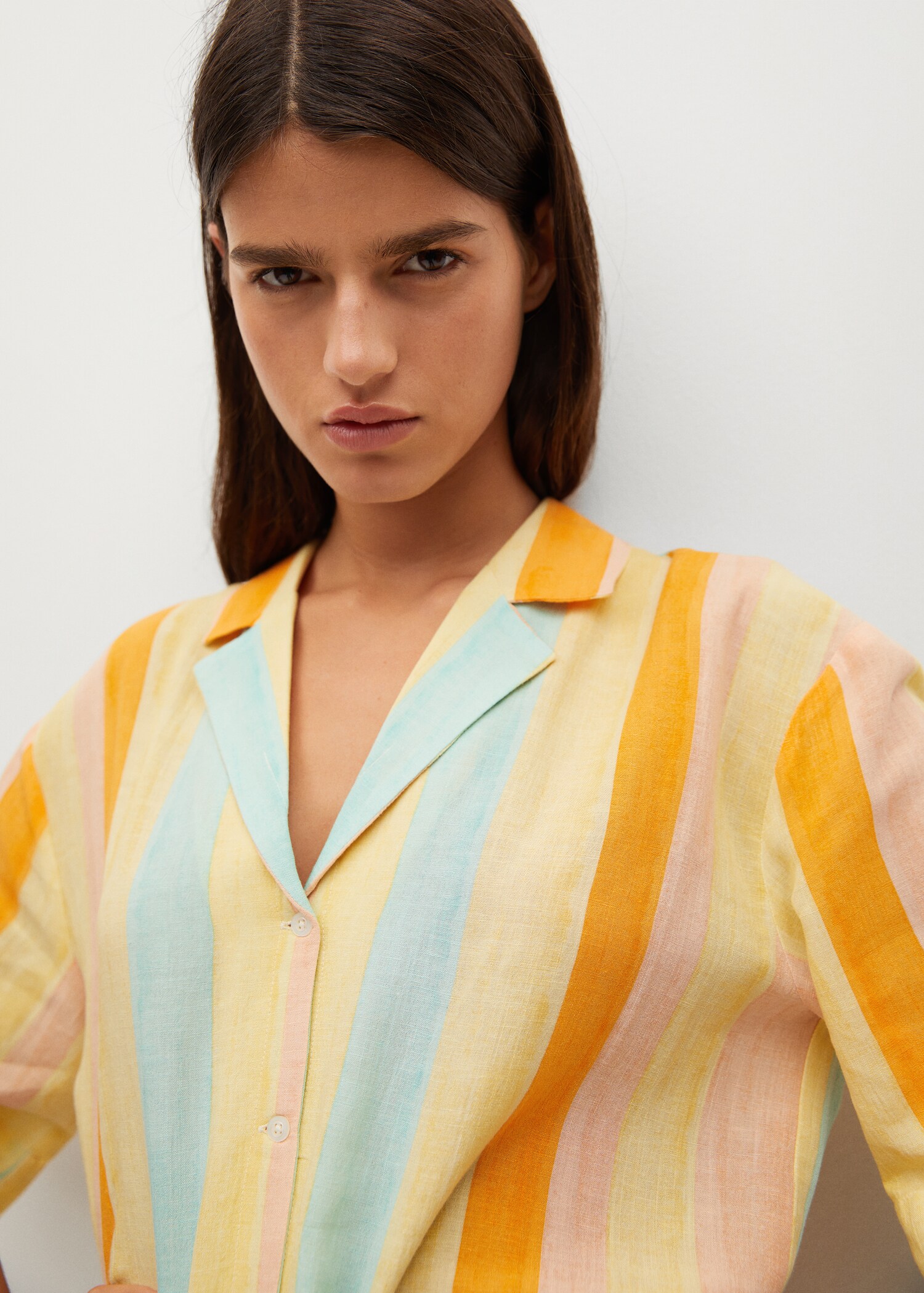 Camisa fluida estampada - Detalle del artículo 1