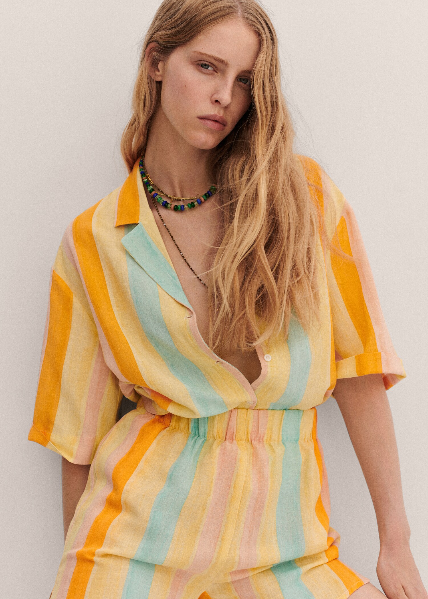 Camisa fluida estampada - Detalle del artículo 5