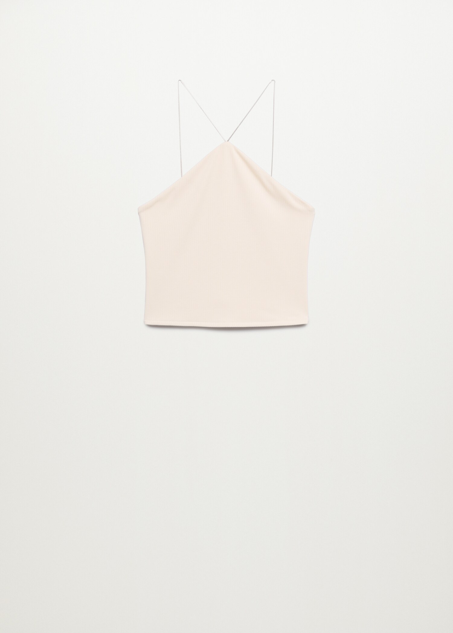 Žebrované crop top - Zboží bez modelu