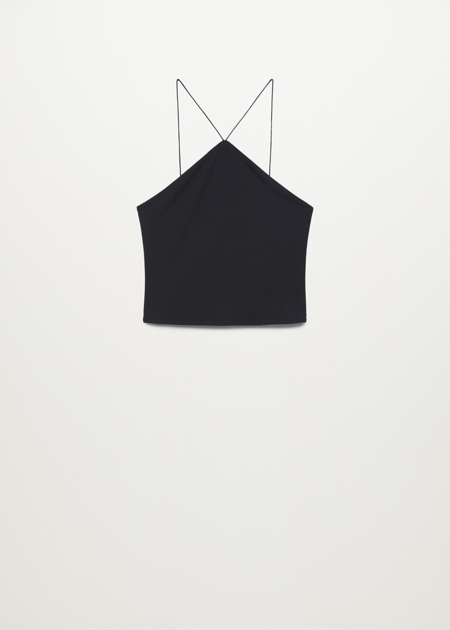Žebrované crop top - Zboží bez modelu