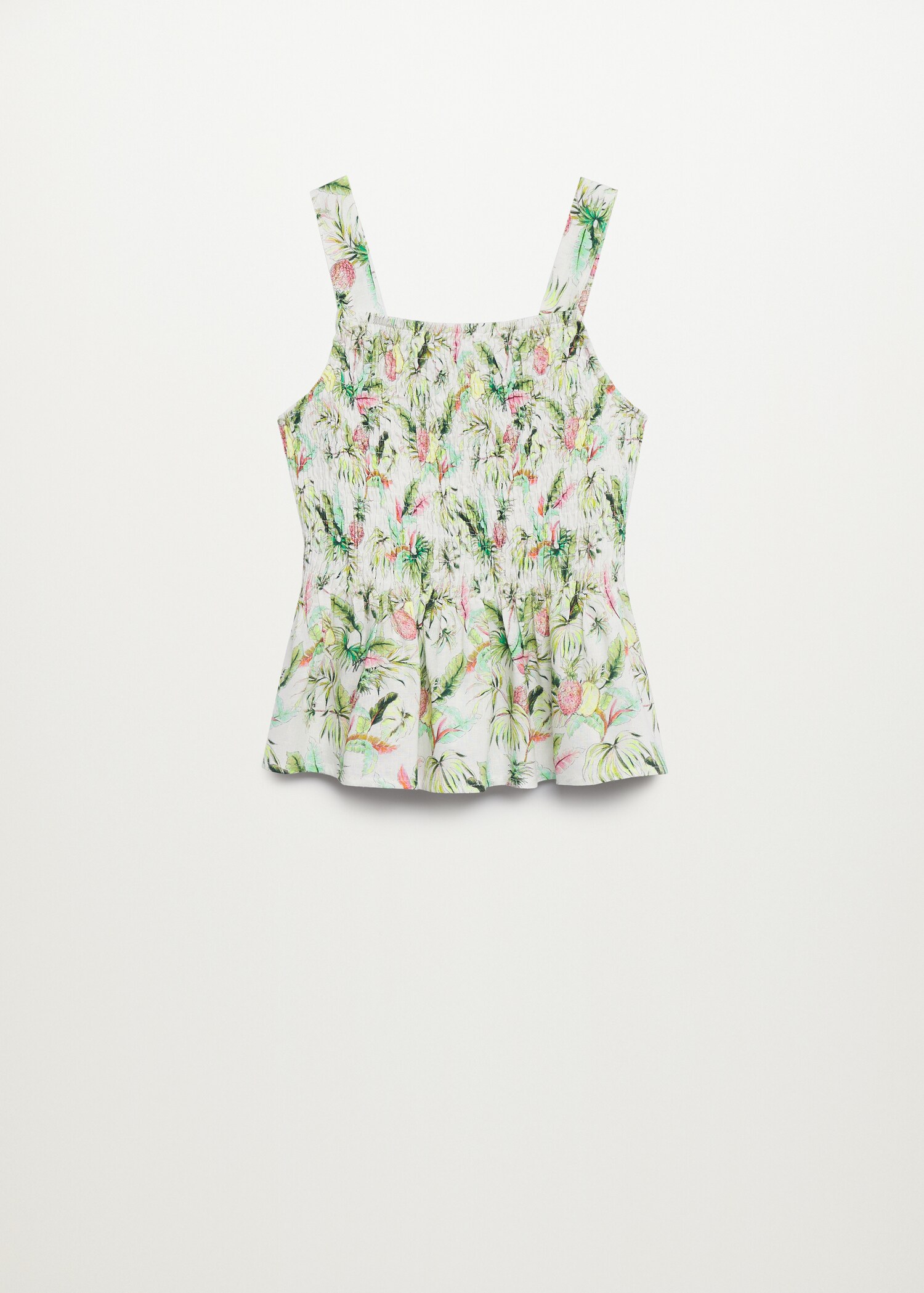 Ruched printed blouse - Article without model